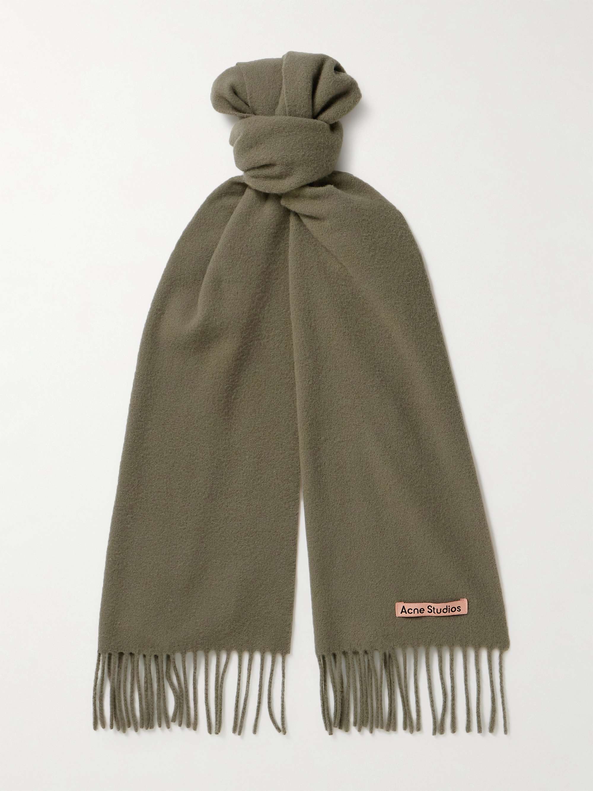 ACNE STUDIOS ウール スキニー マフラー | ミスターポーター 