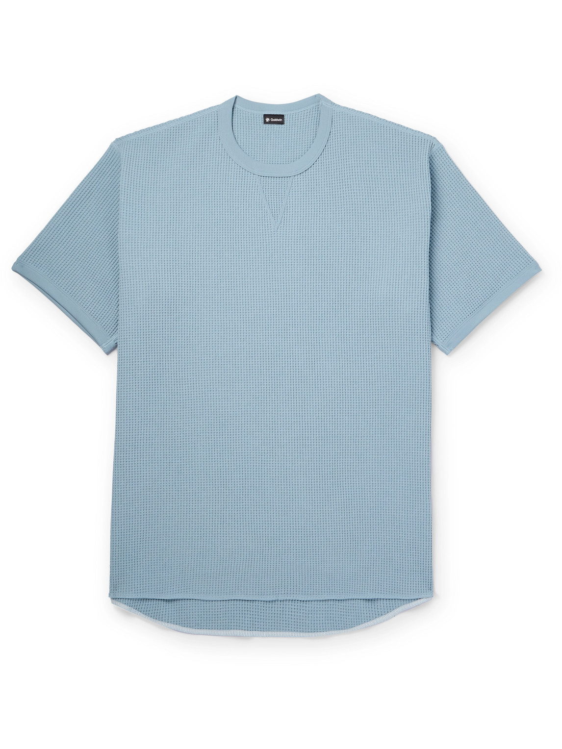 Goldwin Waffle-knit Solotex® T-shirt In Blue