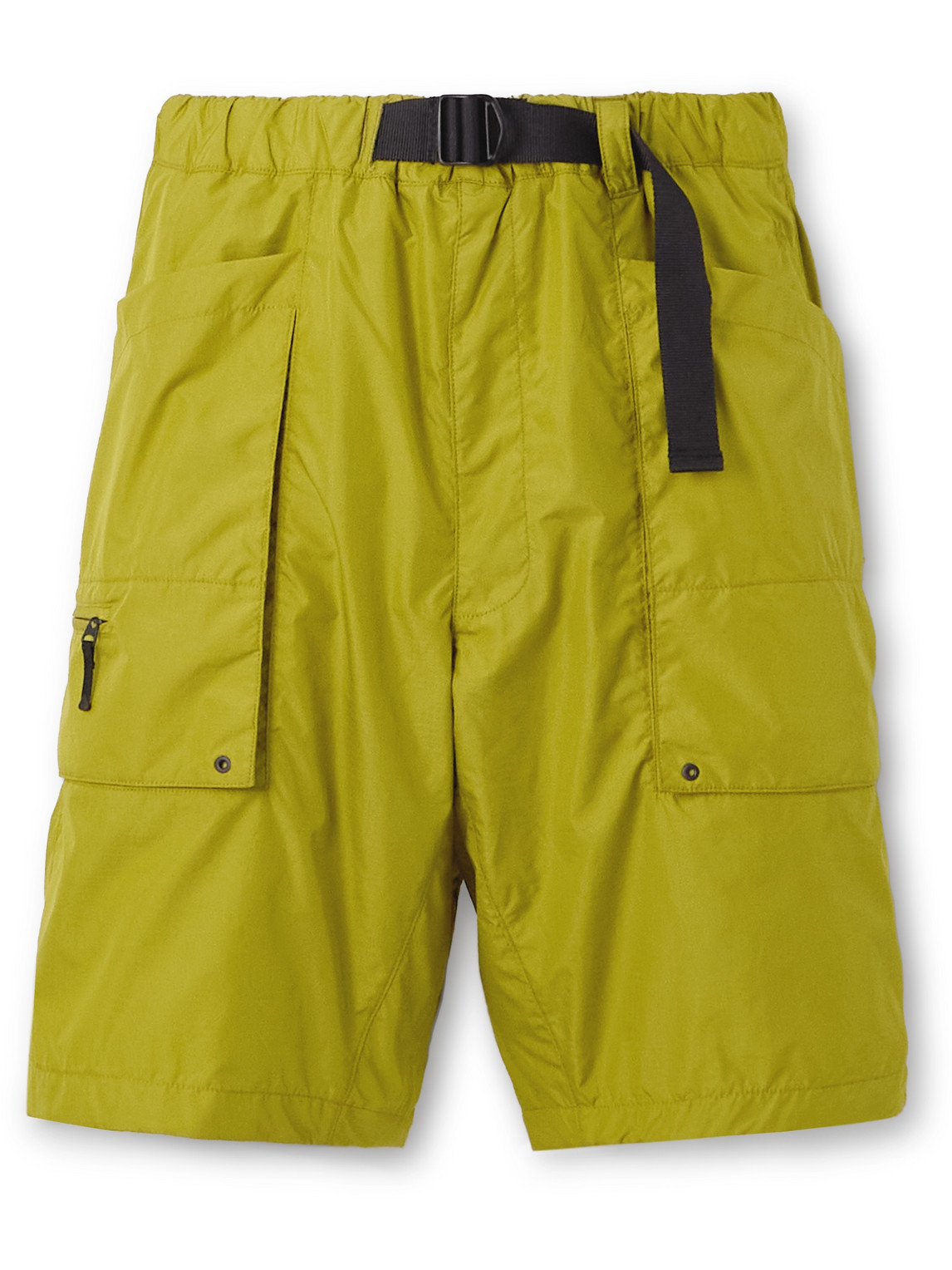 Straight-Leg Belted Ripstop Cargo Shorts