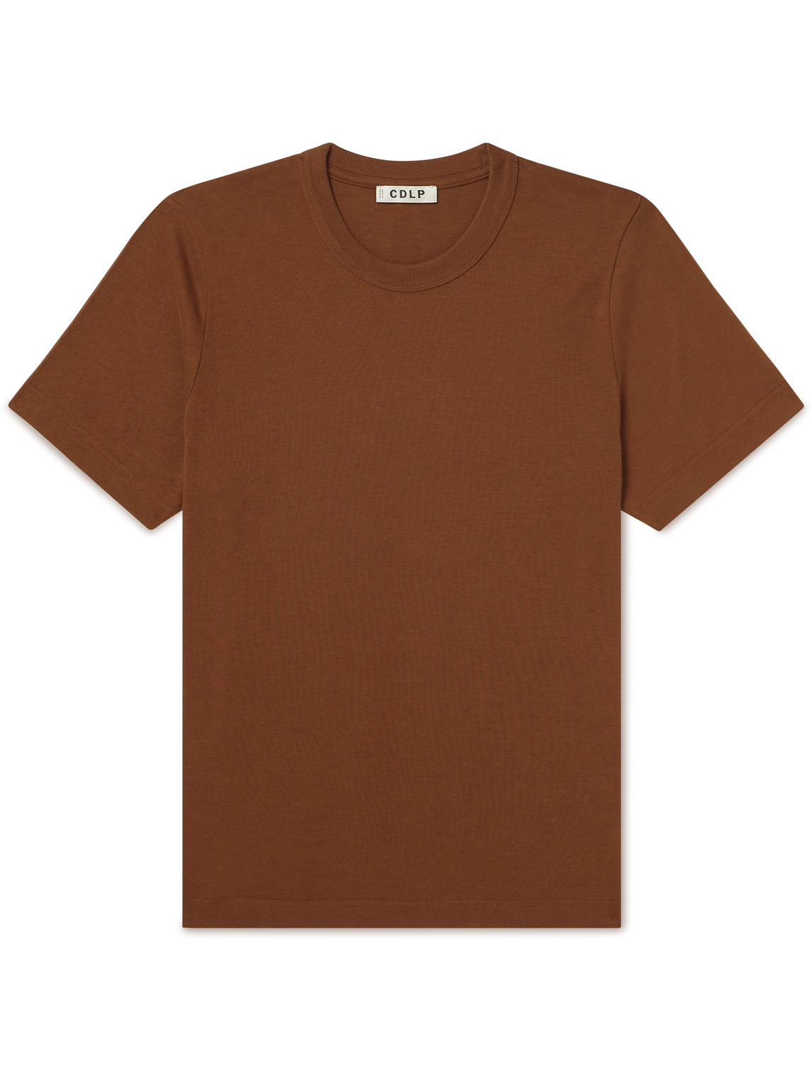 Cdlp Lyocell And Pima Cotton-blend Jersey T-shirt In Brown