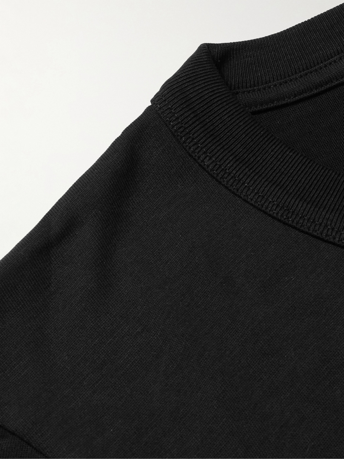 Shop Cdlp Lyocell And Pima Cotton-blend Jersey T-shirt In Black