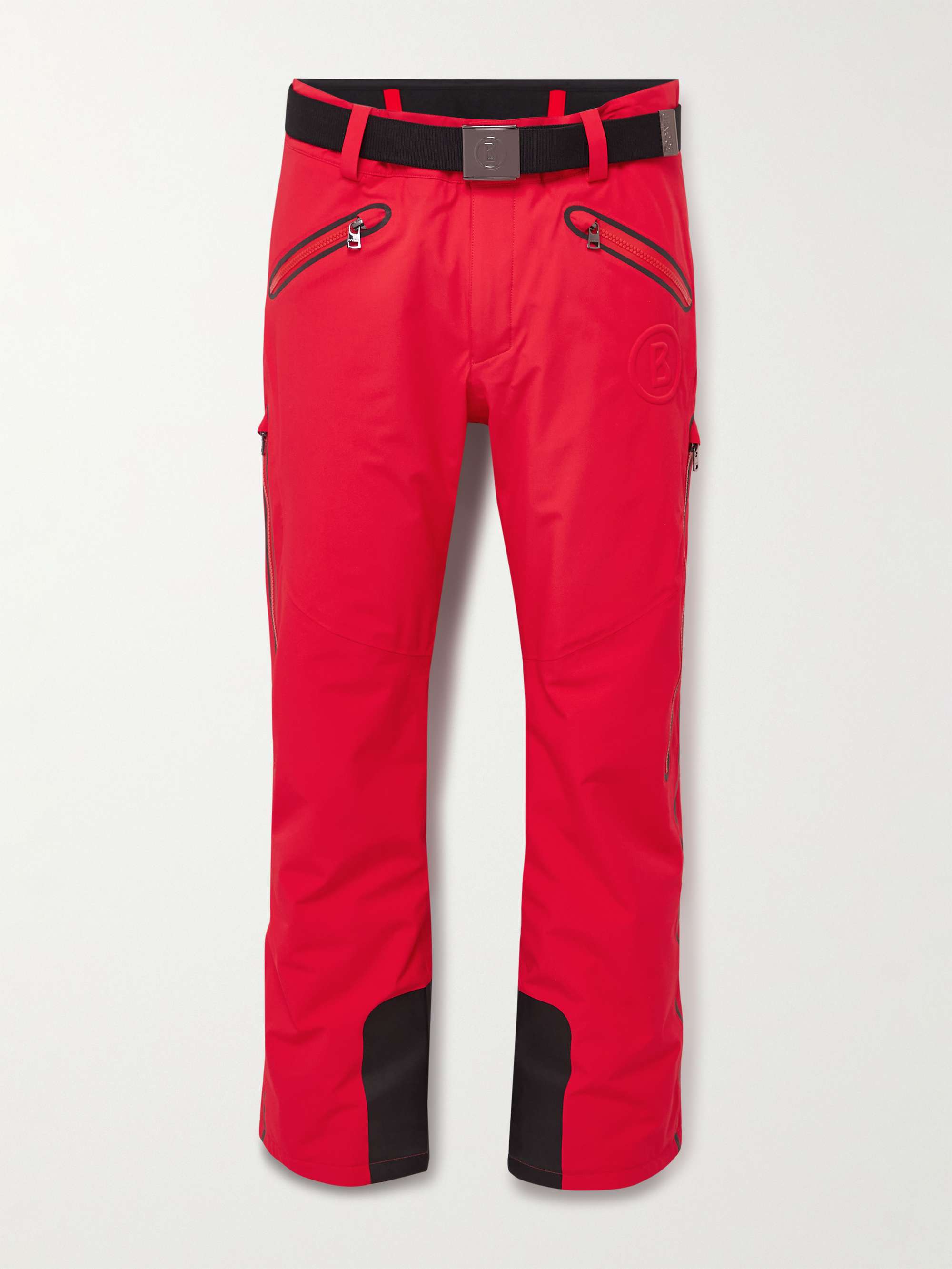 Tim2-T Straight-Leg Belted Logo-Embossed Ski Pants