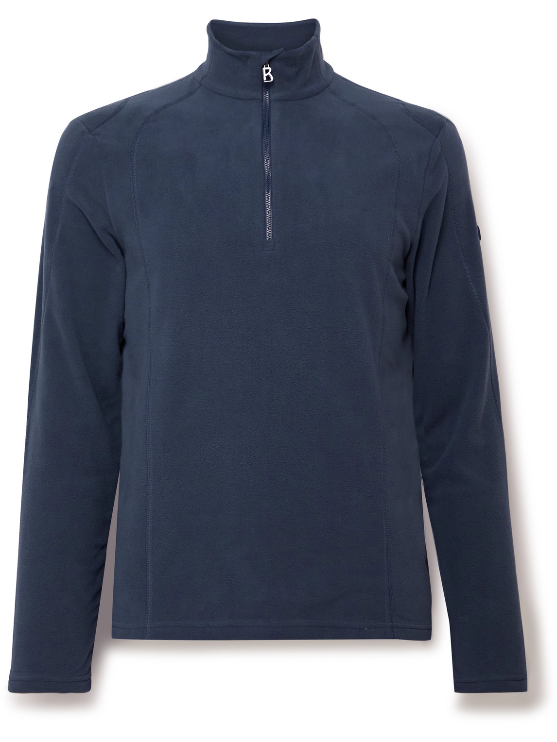 Bogner Harry Slim-fit Tech-fleece Half-zip Base Layer In Blue