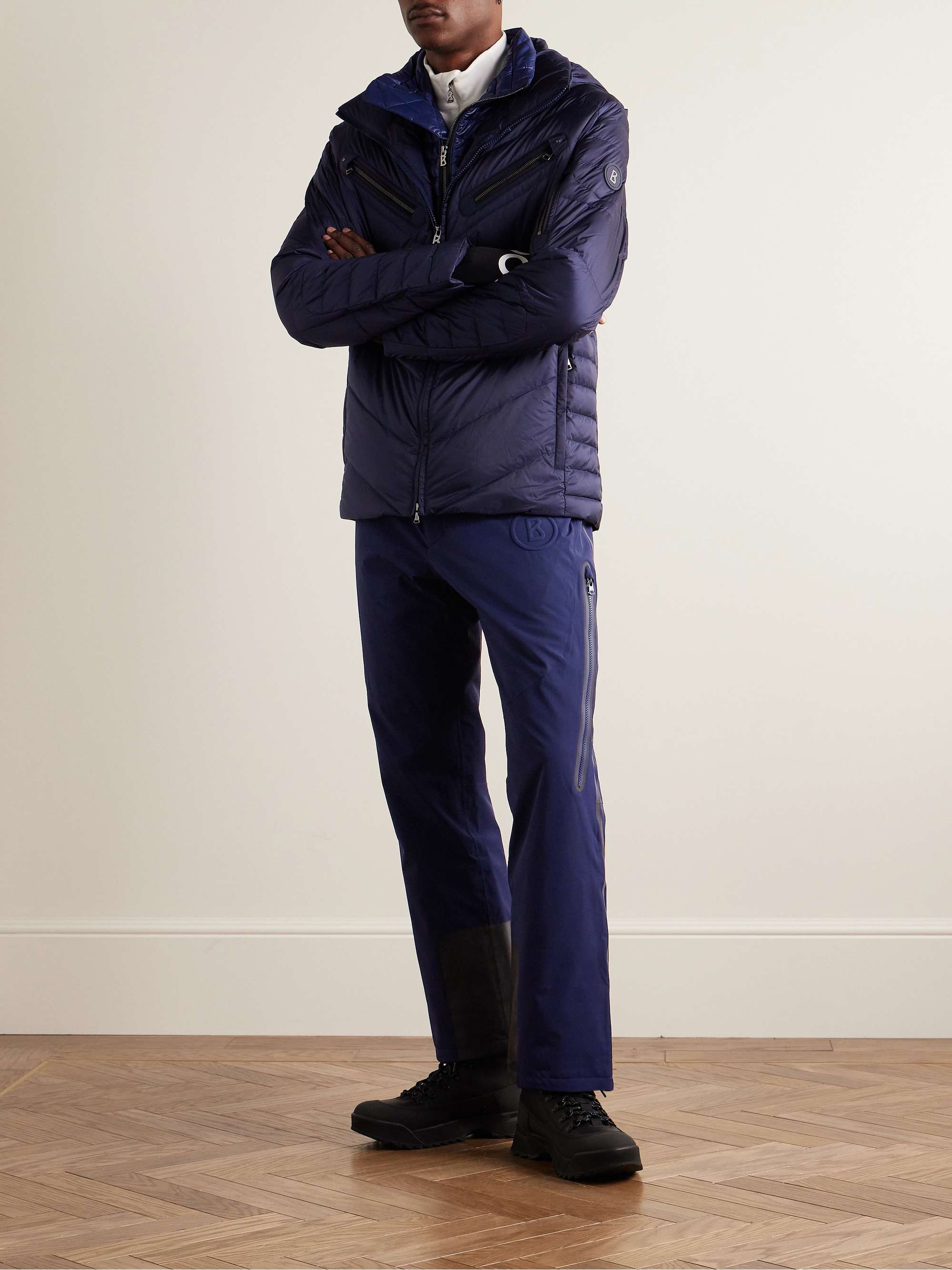 BOGNER Tim2-T Logo-Embossed Ripstop Ski Pants