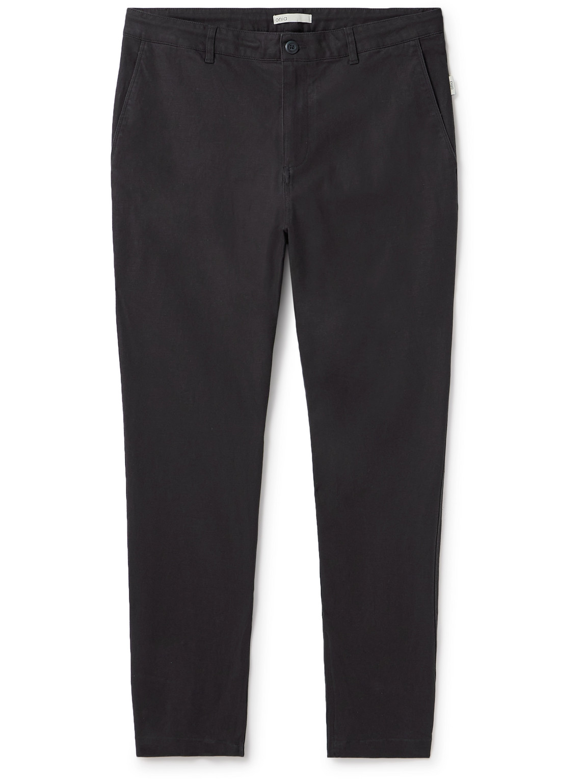 Onia Traveller Tapered Cotton-blend Trousers In Grey