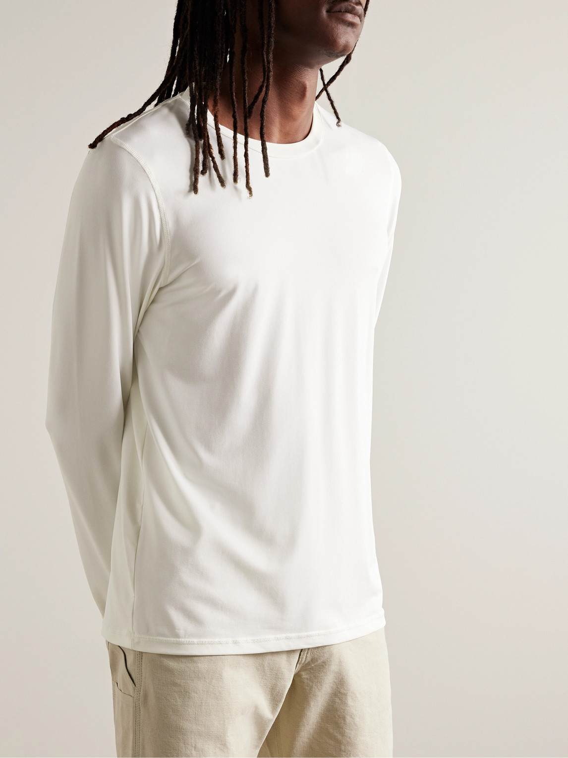 Shop Onia Stretch-nylon Jersey T-shirt In White