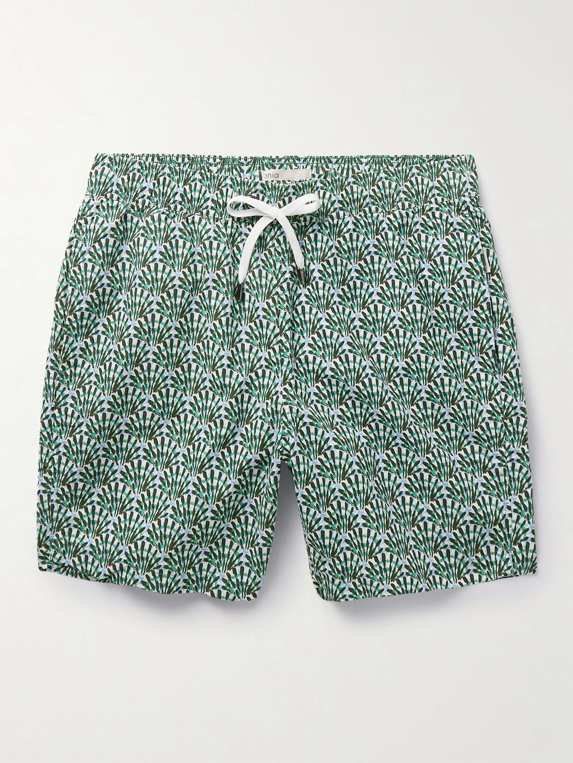 ONIA Charles Slim-Fit Long-Length Printed Swim Shorts for Men | MR PORTER
