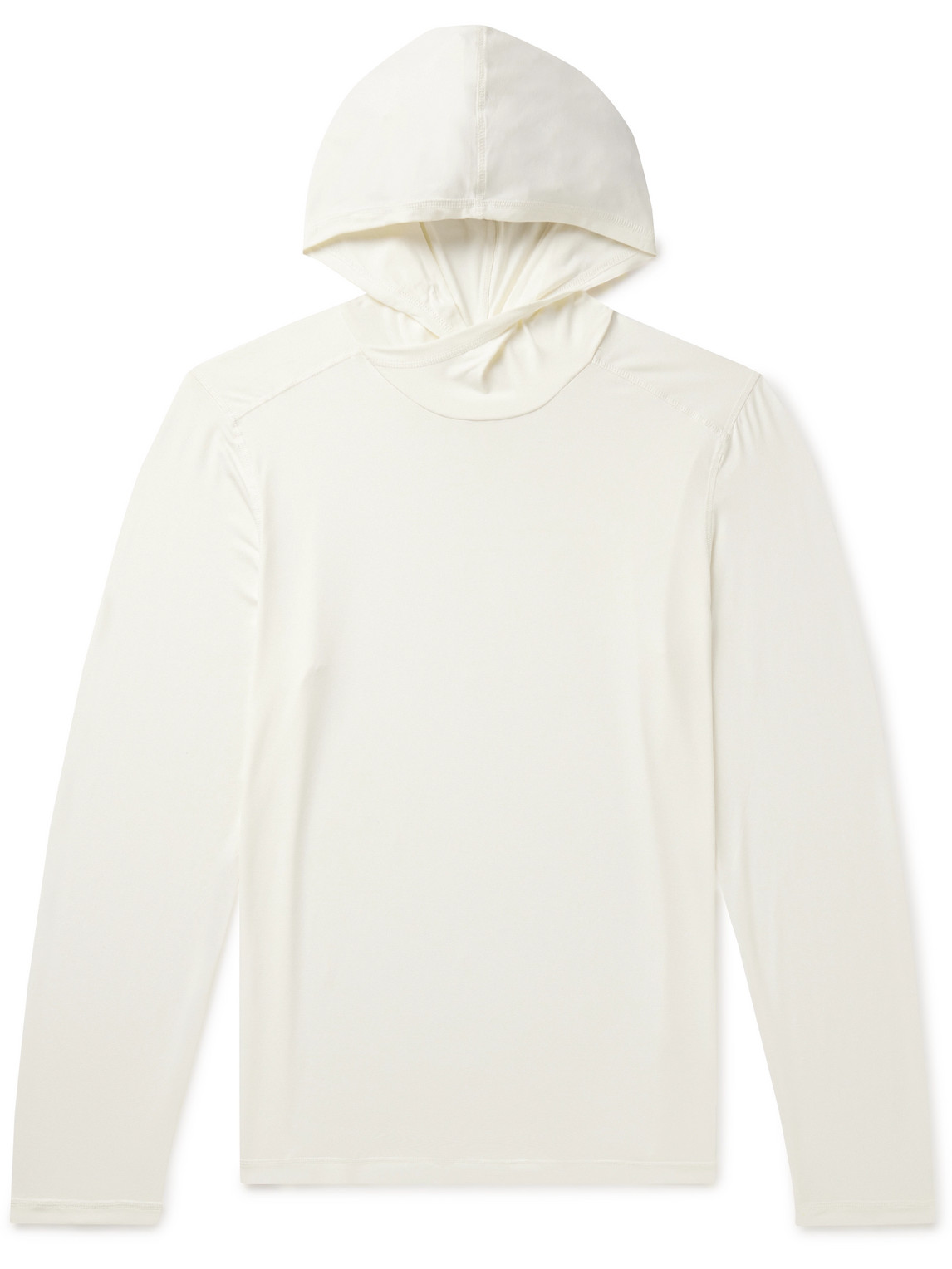 Onia Stretch-nylon Jersey Hoodie In White