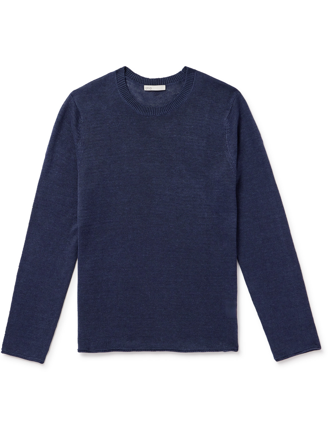 Onia Kevin Linen Sweater In Blue