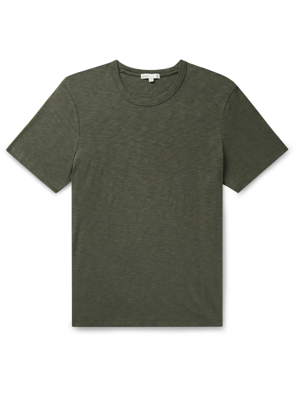 Onia Cotton-blend Jersey T-shirt In Green