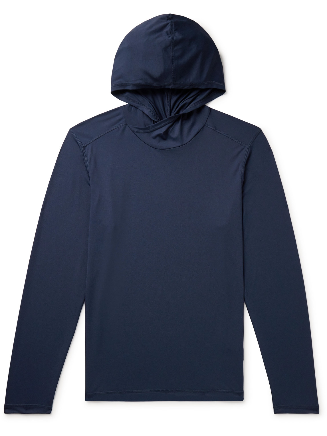 Onia Garment Dye Terry Pull Over Hoodie In Blue