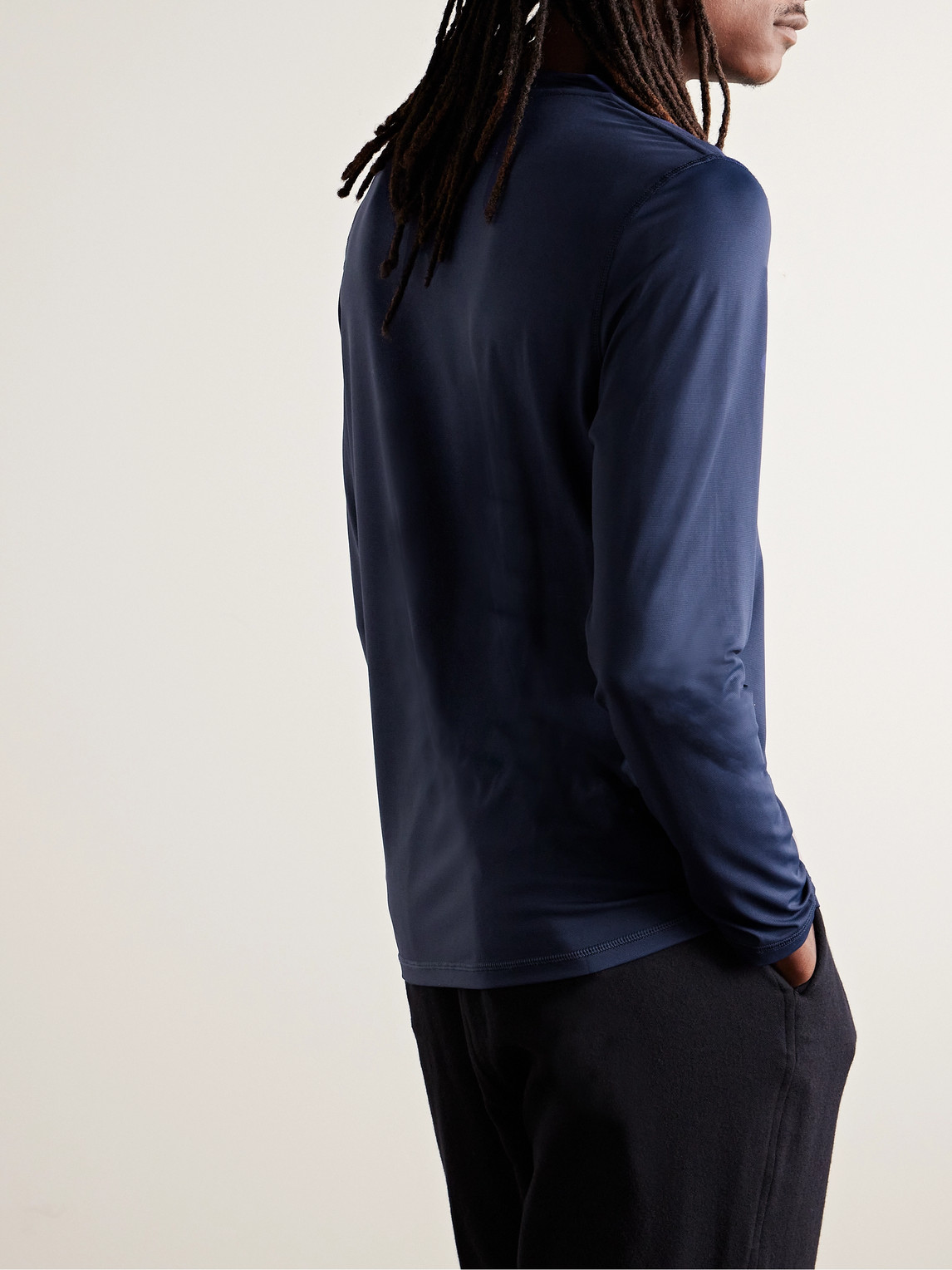 Shop Onia Stretch-nylon Jersey T-shirt In Blue