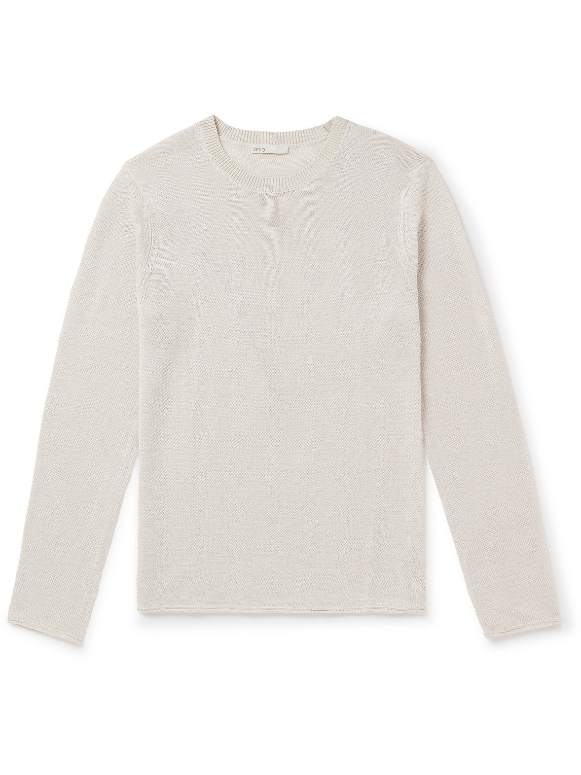 Shop Onia Kevin Linen Sweater In Gray