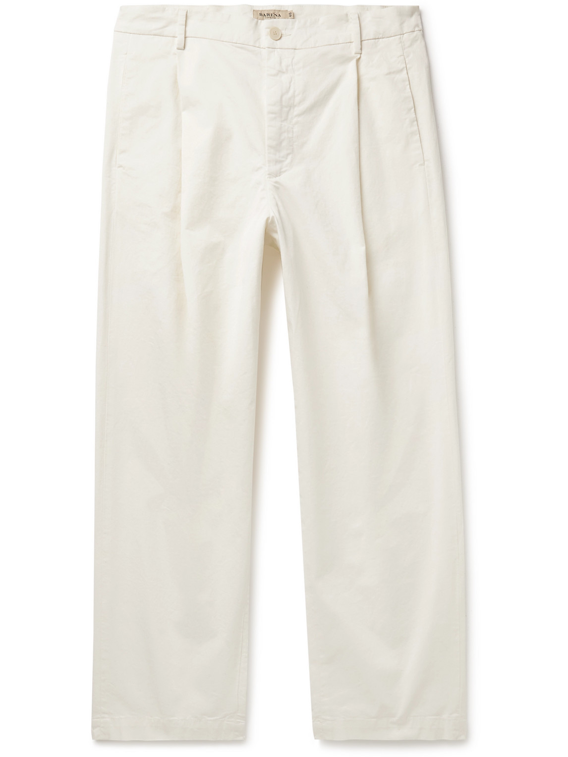 Barena Venezia Straight-leg Cotton Trousers In White