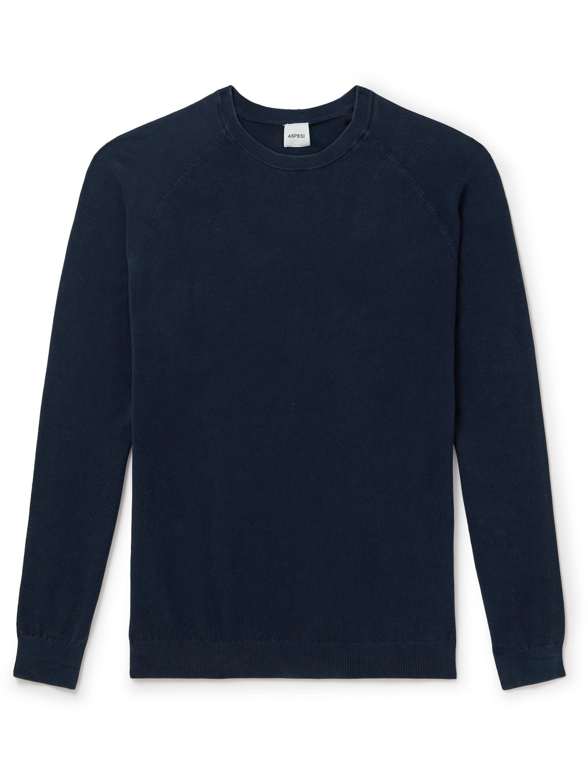 Aspesi Cotton Sweater In Blue