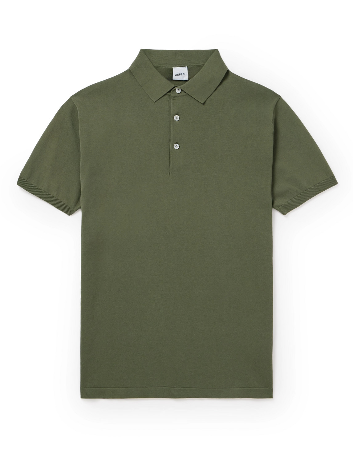 Aspesi Cotton Polo Shirt In Green