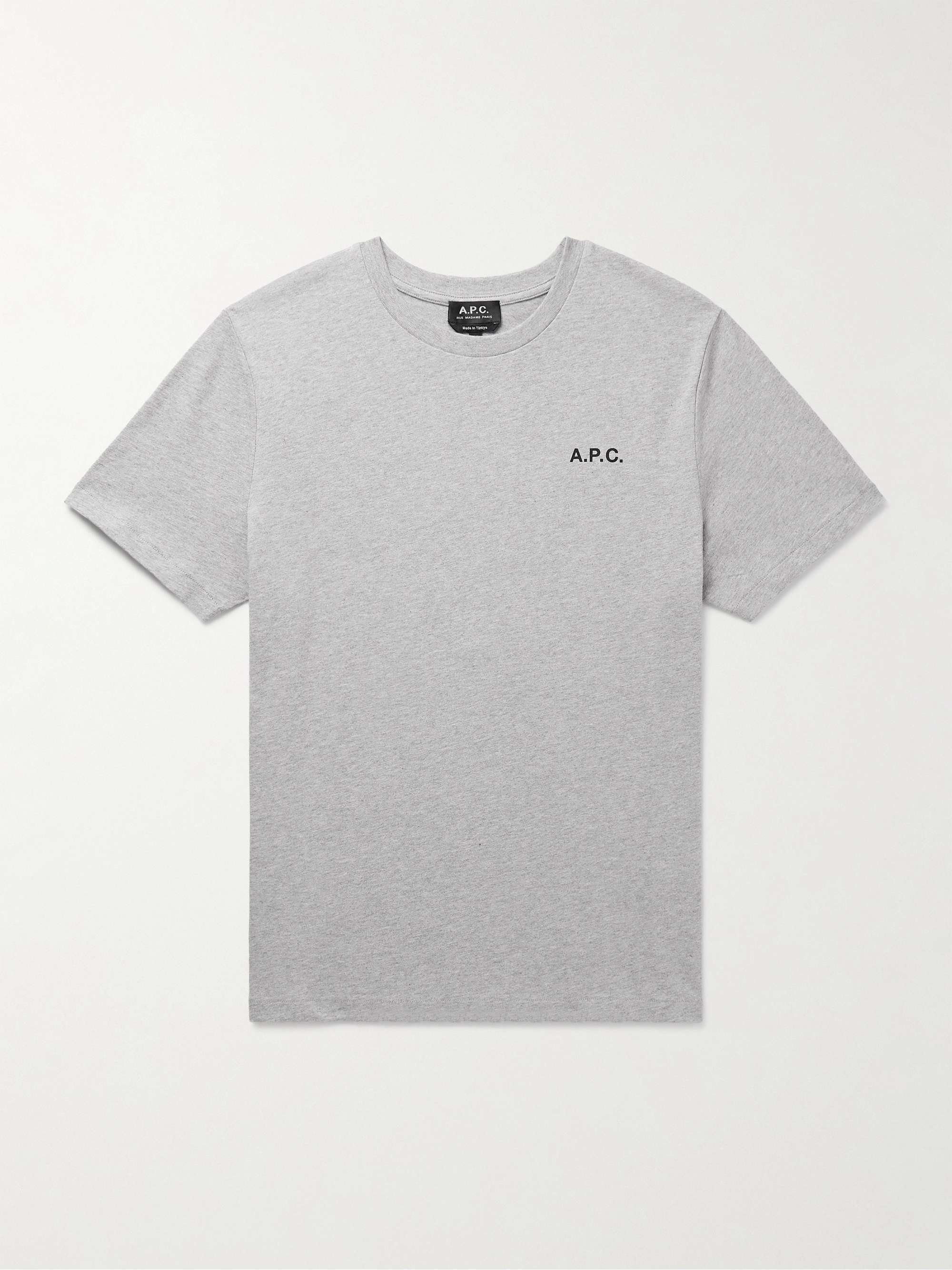 A.P.C. Wave Logo-Print Cotton-Jersey T-Shirt for Men | MR PORTER