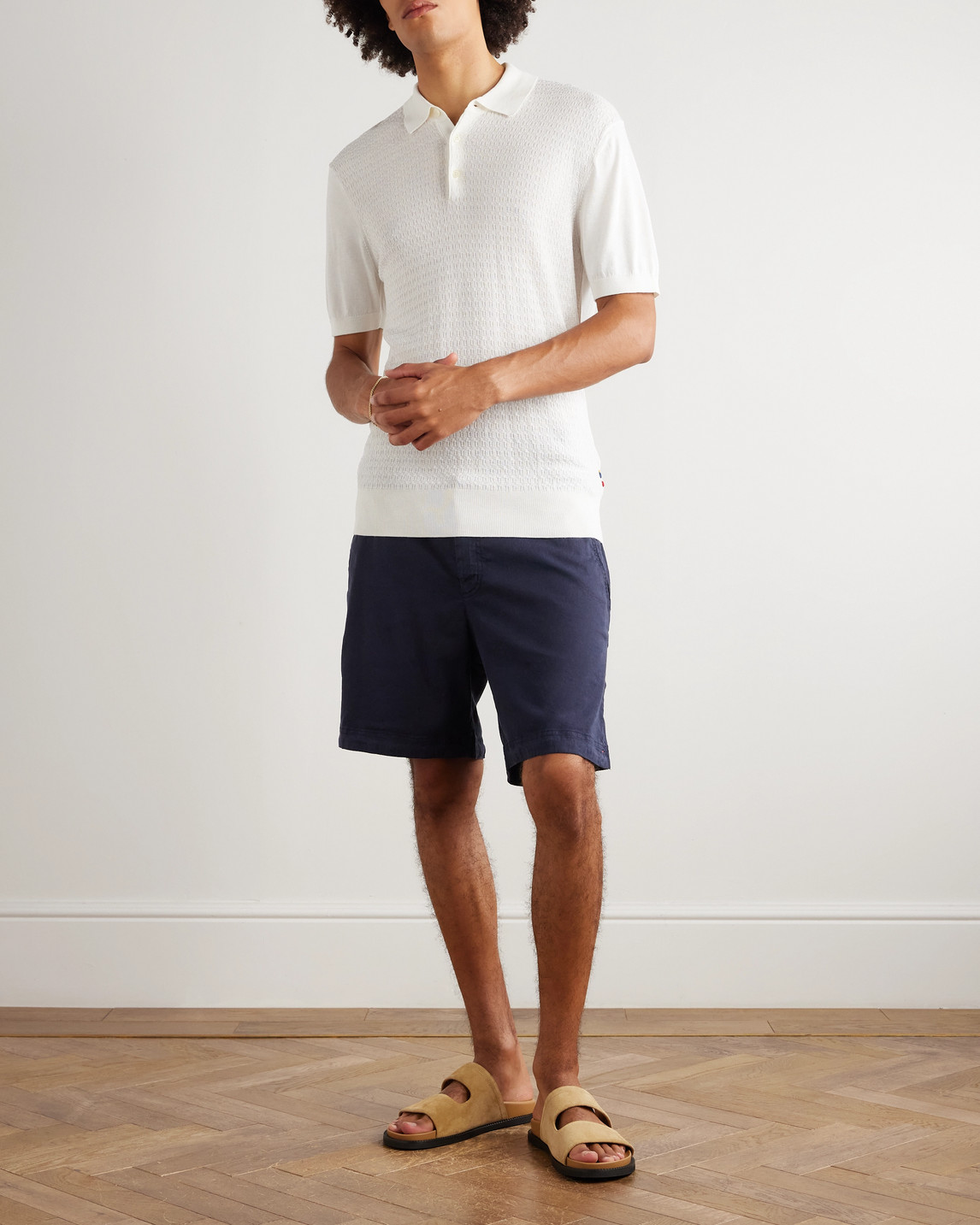 Orlebar Brown Bulldog Slim-fit Straight-leg Stretch-linen And Lyocell-blend Shorts In Blue