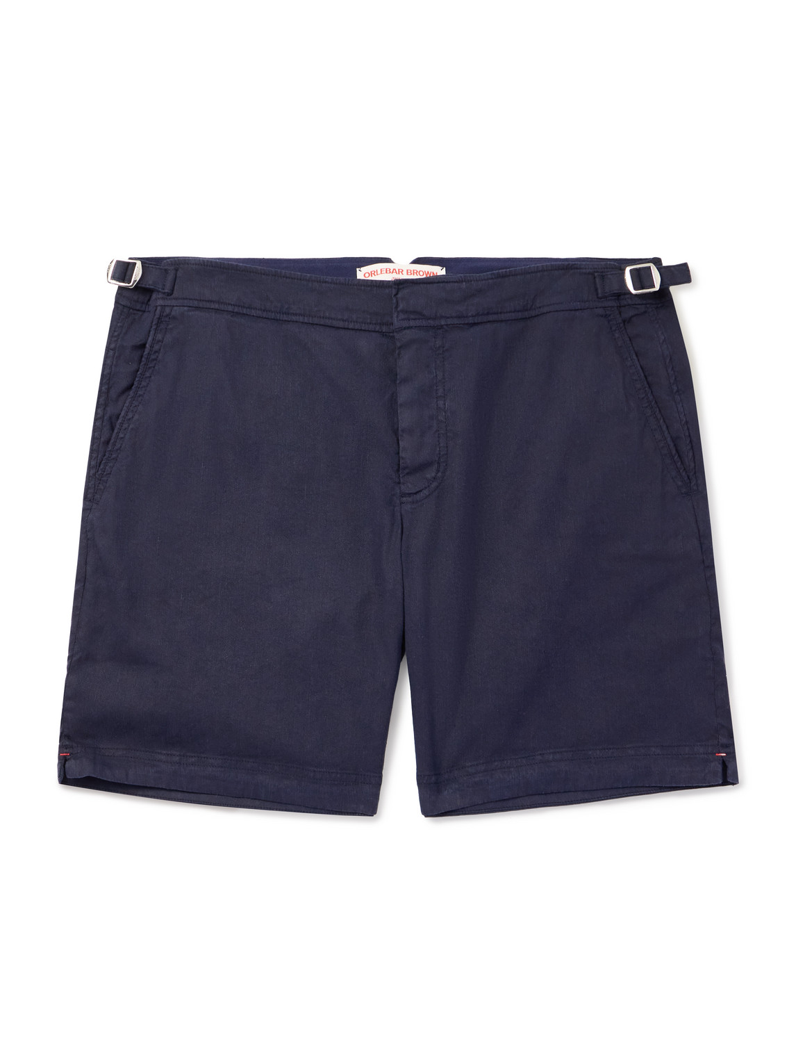Orlebar Brown Bulldog Slim-fit Straight-leg Stretch-linen And Lyocell-blend Shorts In Blue