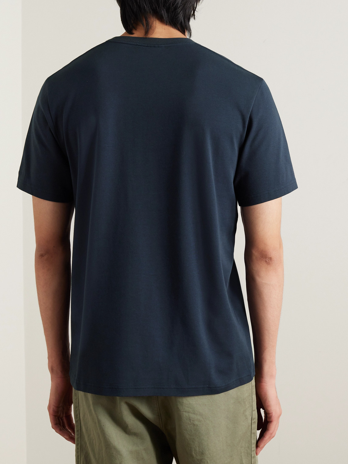 Shop Orlebar Brown Deckard Cotton-jersey T-shirt In Blue