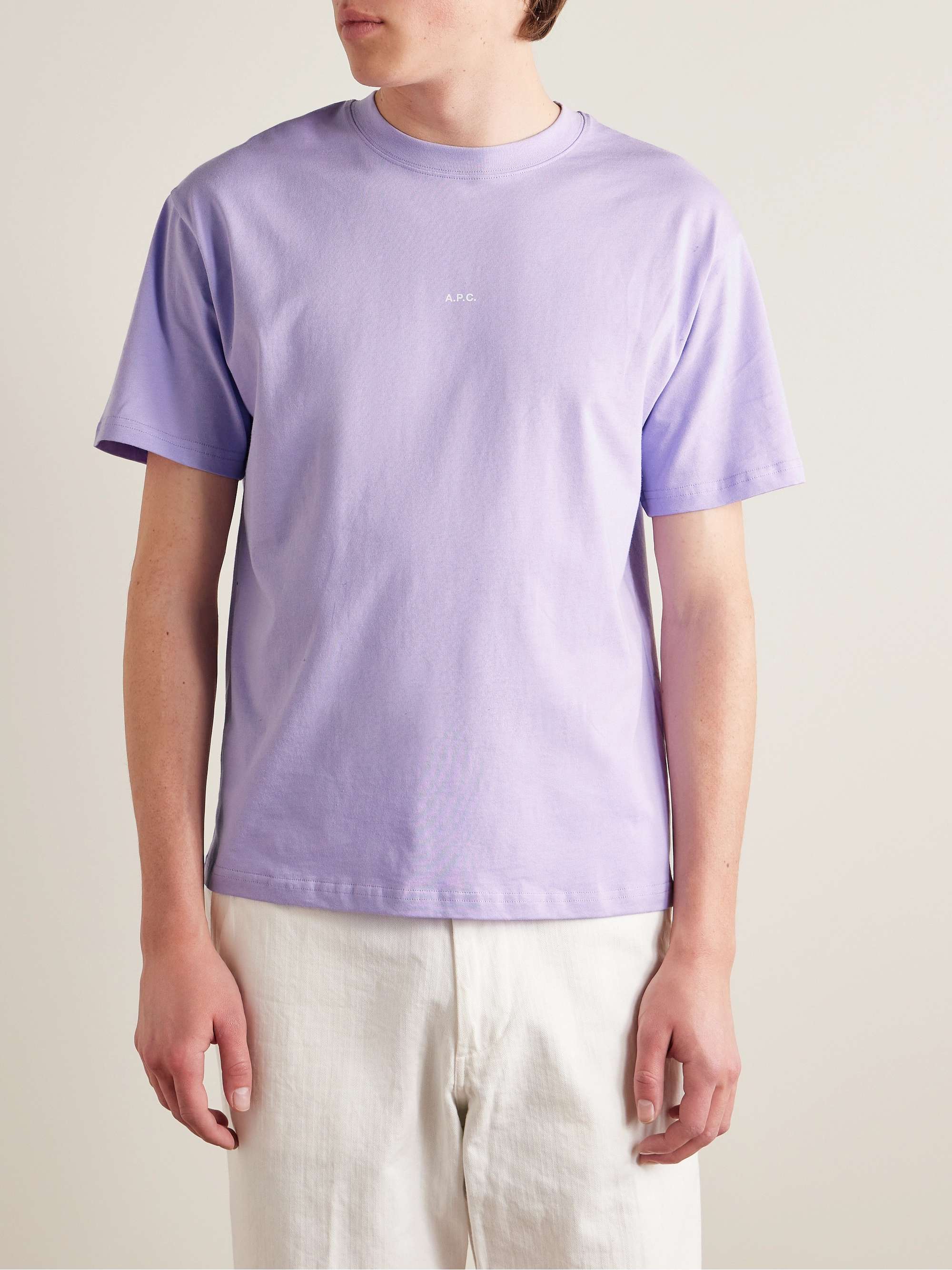 A.P.C. Kyle Logo-Print Cotton-Jersey T-Shirt
