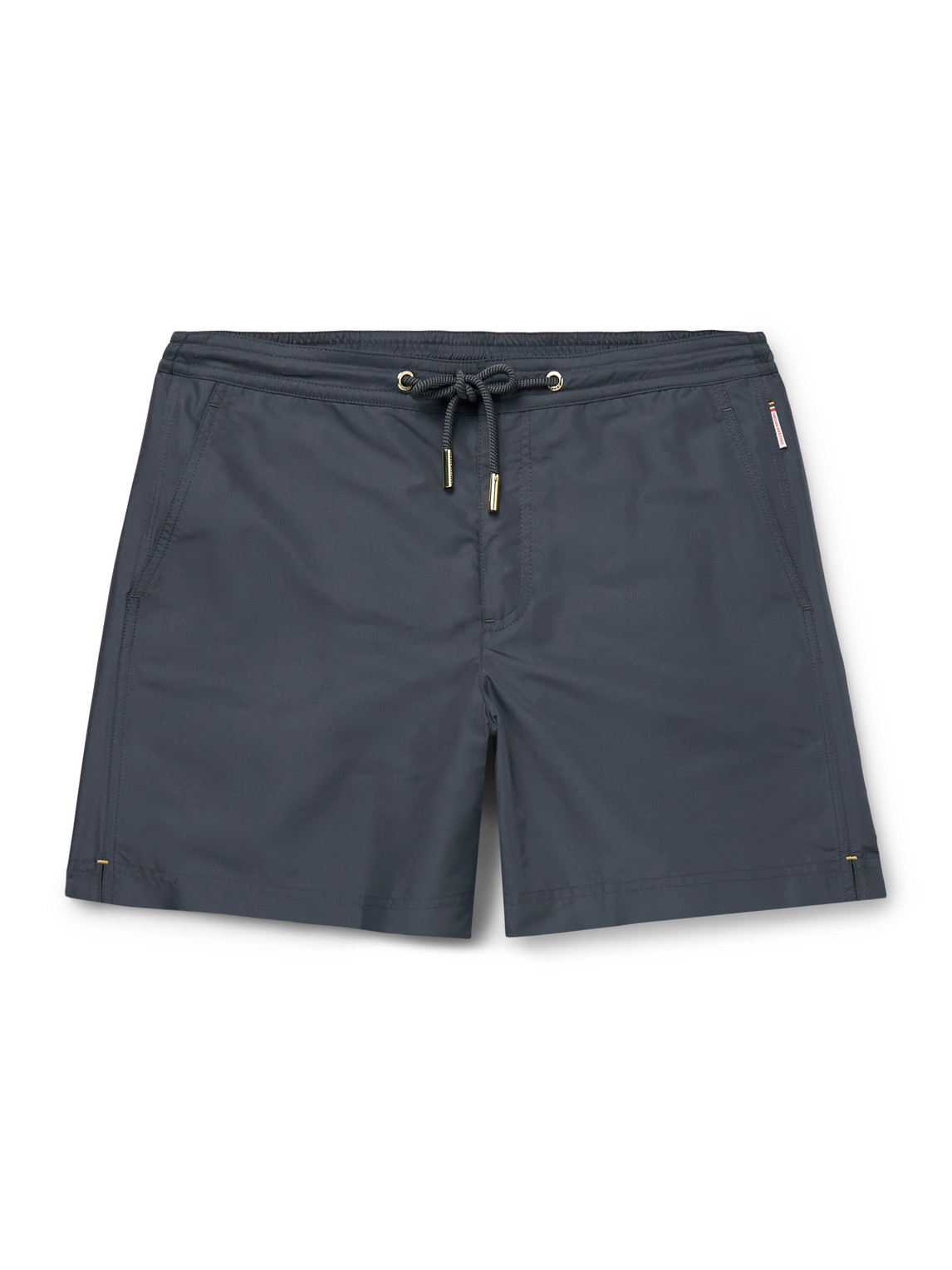 Orlebar Brown Bulldog Straight-leg Mid-length Swim Shorts In Grey