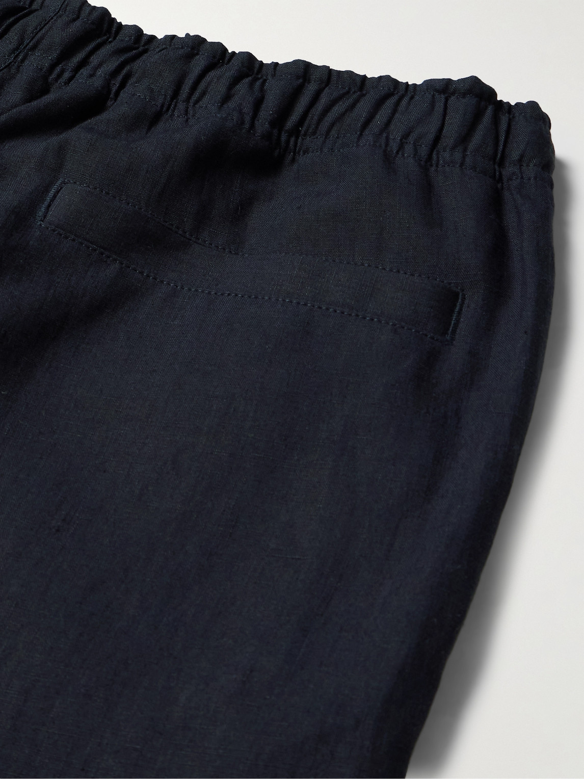 Alex Tapered Linen Drawstring Trousers