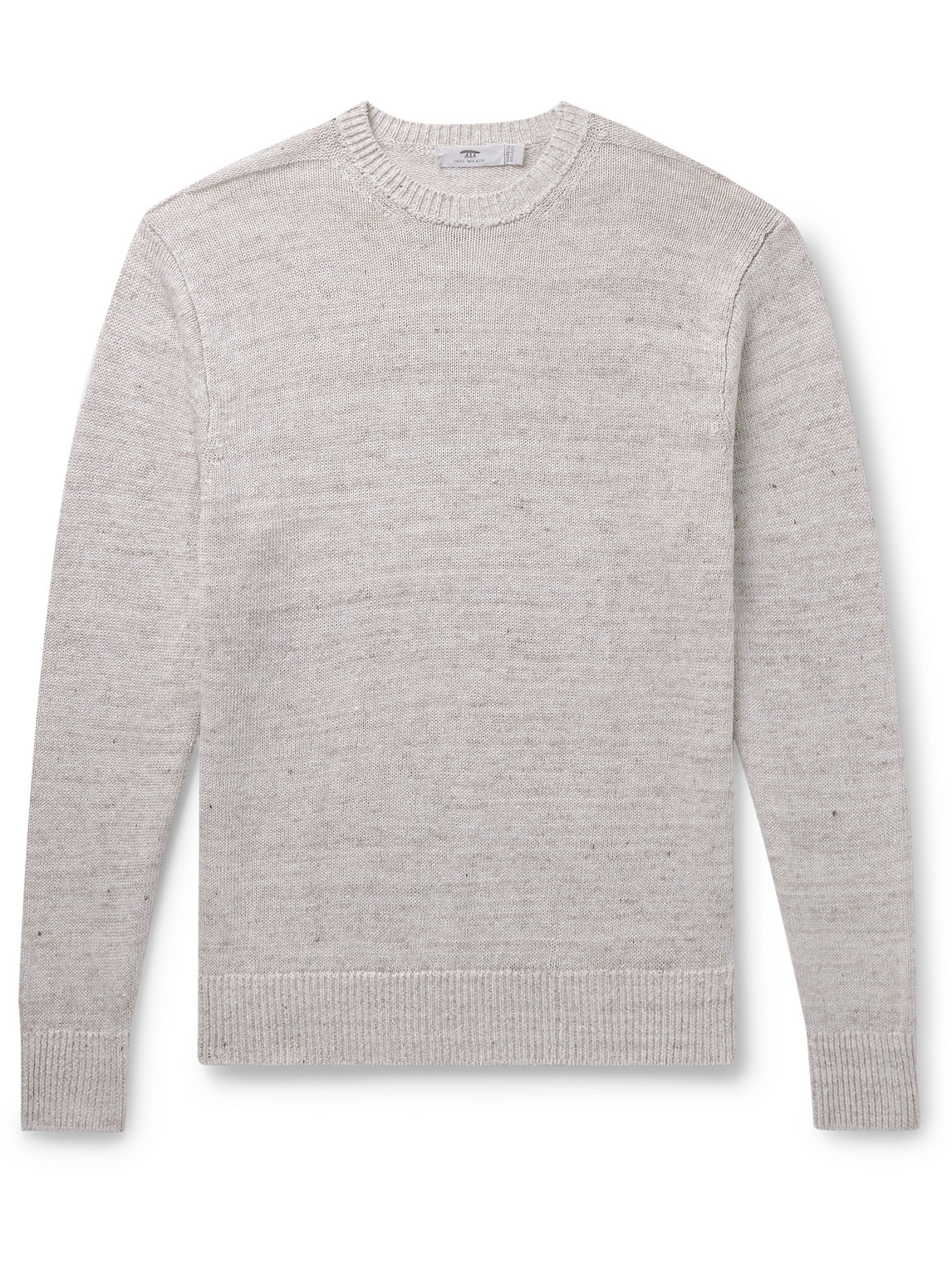Inis Meain Linen Sweater In Gray