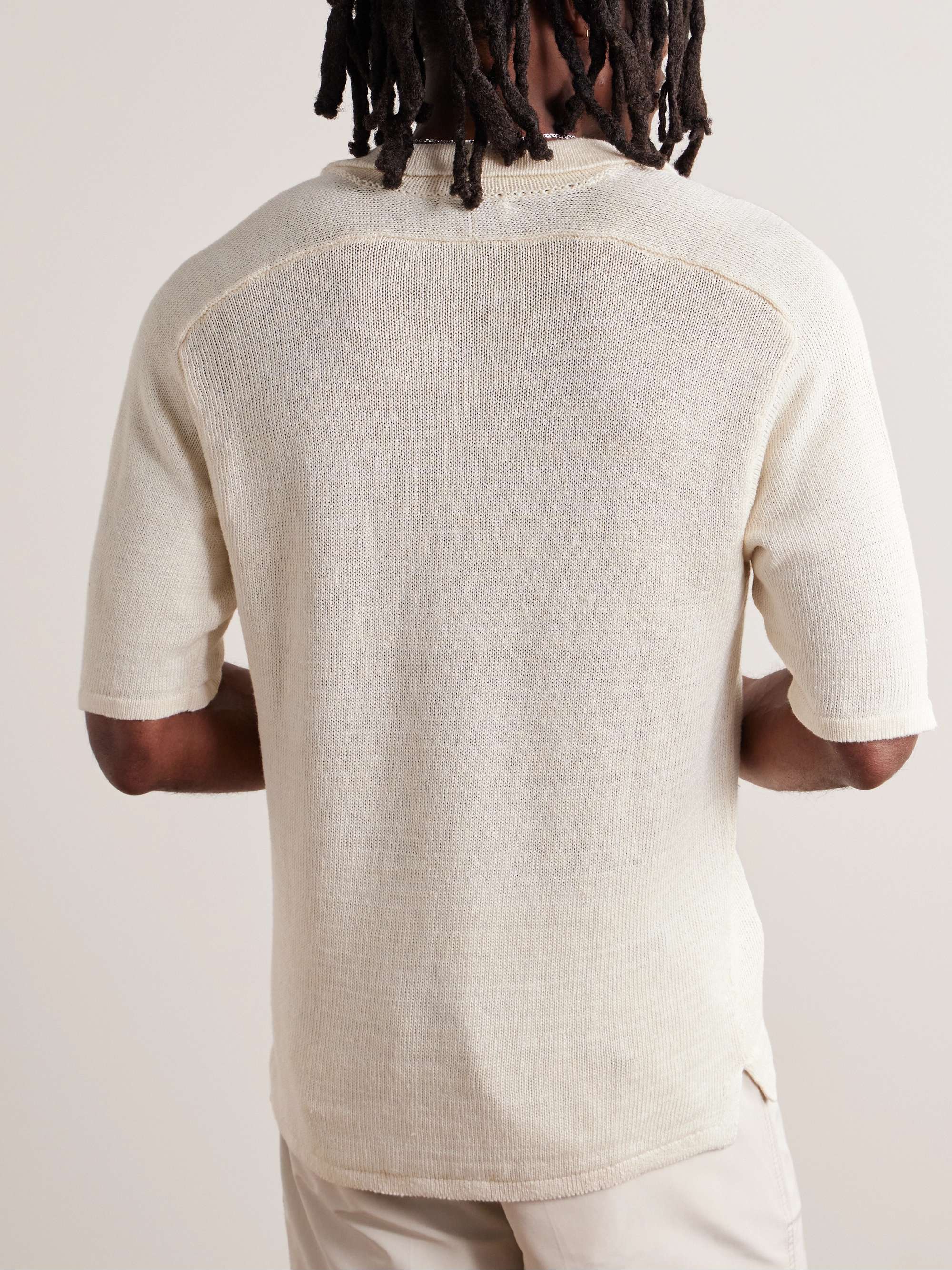INIS MEÁIN Linen Polo Shirt for Men | MR PORTER