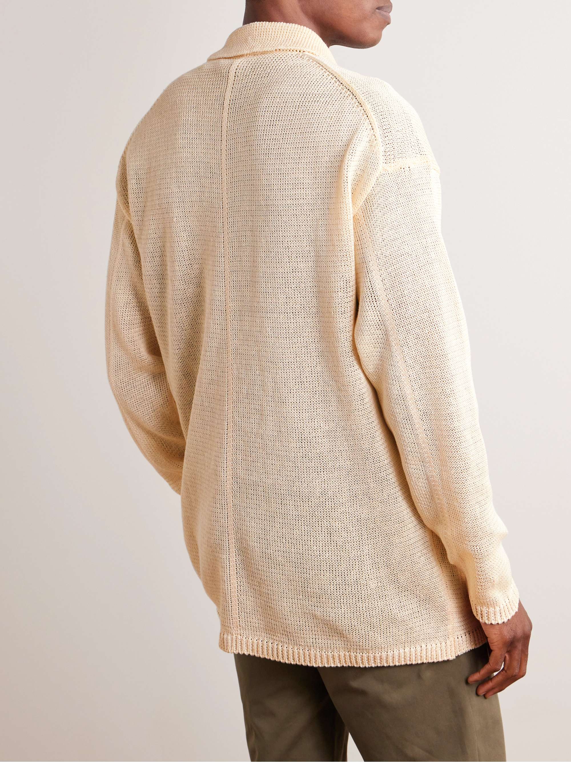 INIS MEÁIN Relaxed Linen Cardigan
