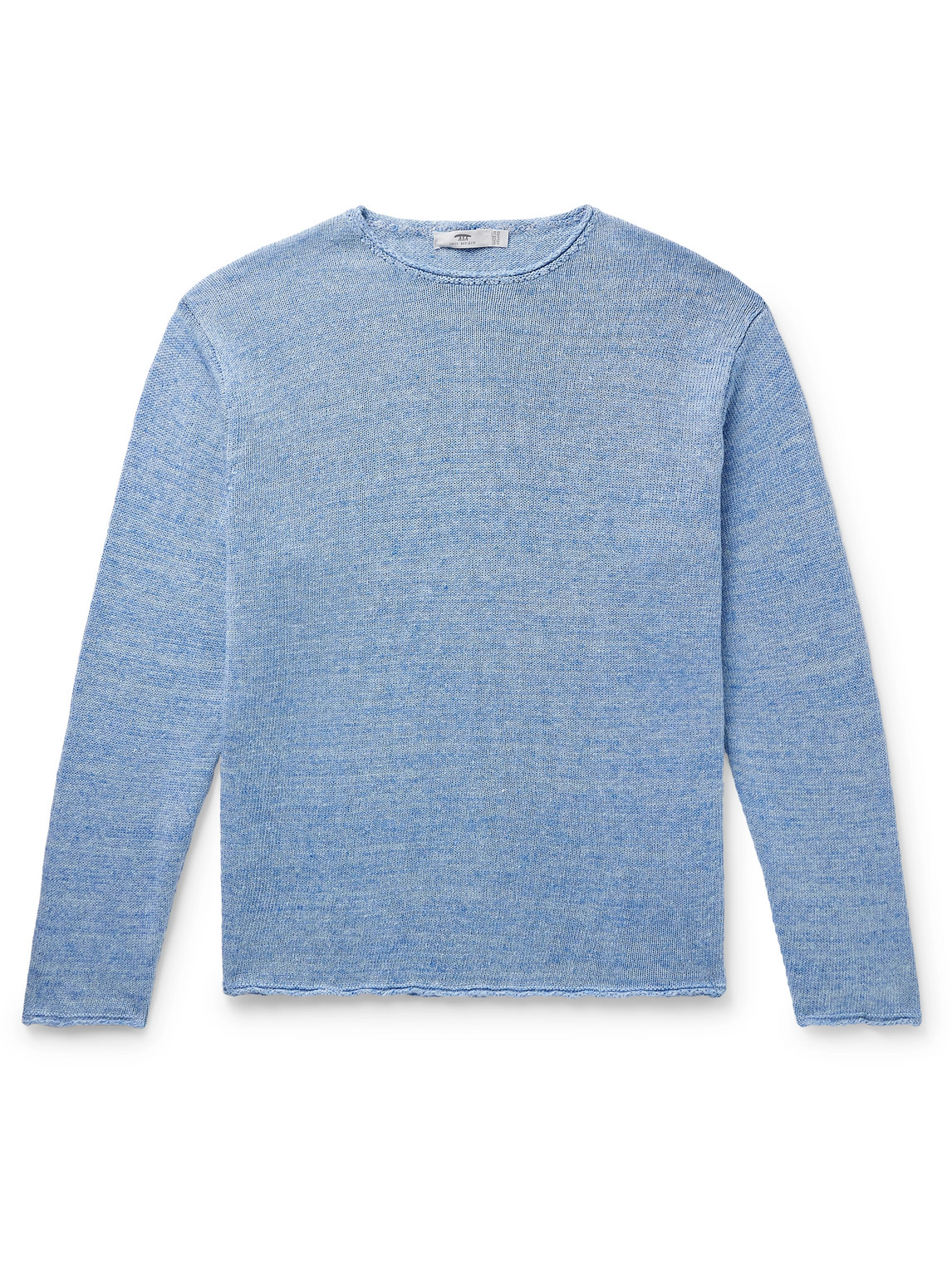 Inis Meain Linen Sweater In Blue