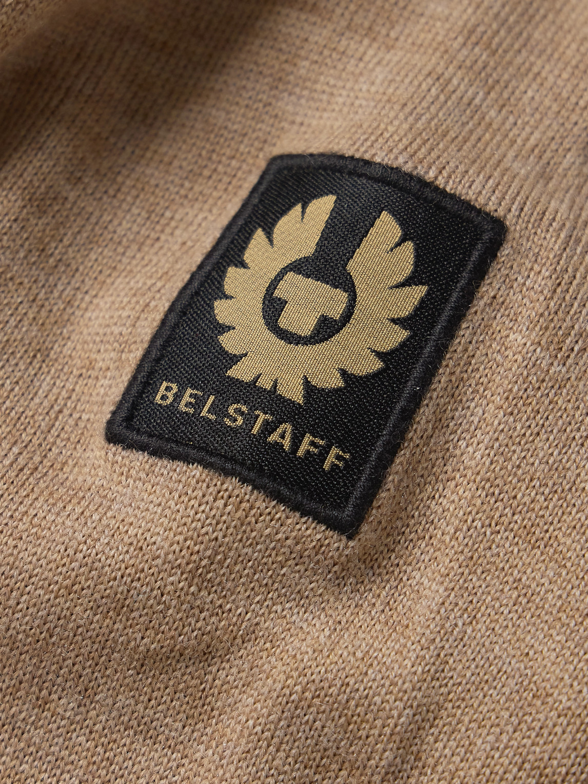 Shop Belstaff Kelby Slim-fit Shell-trimmed Wool Zip-up Cardigan In Neutrals