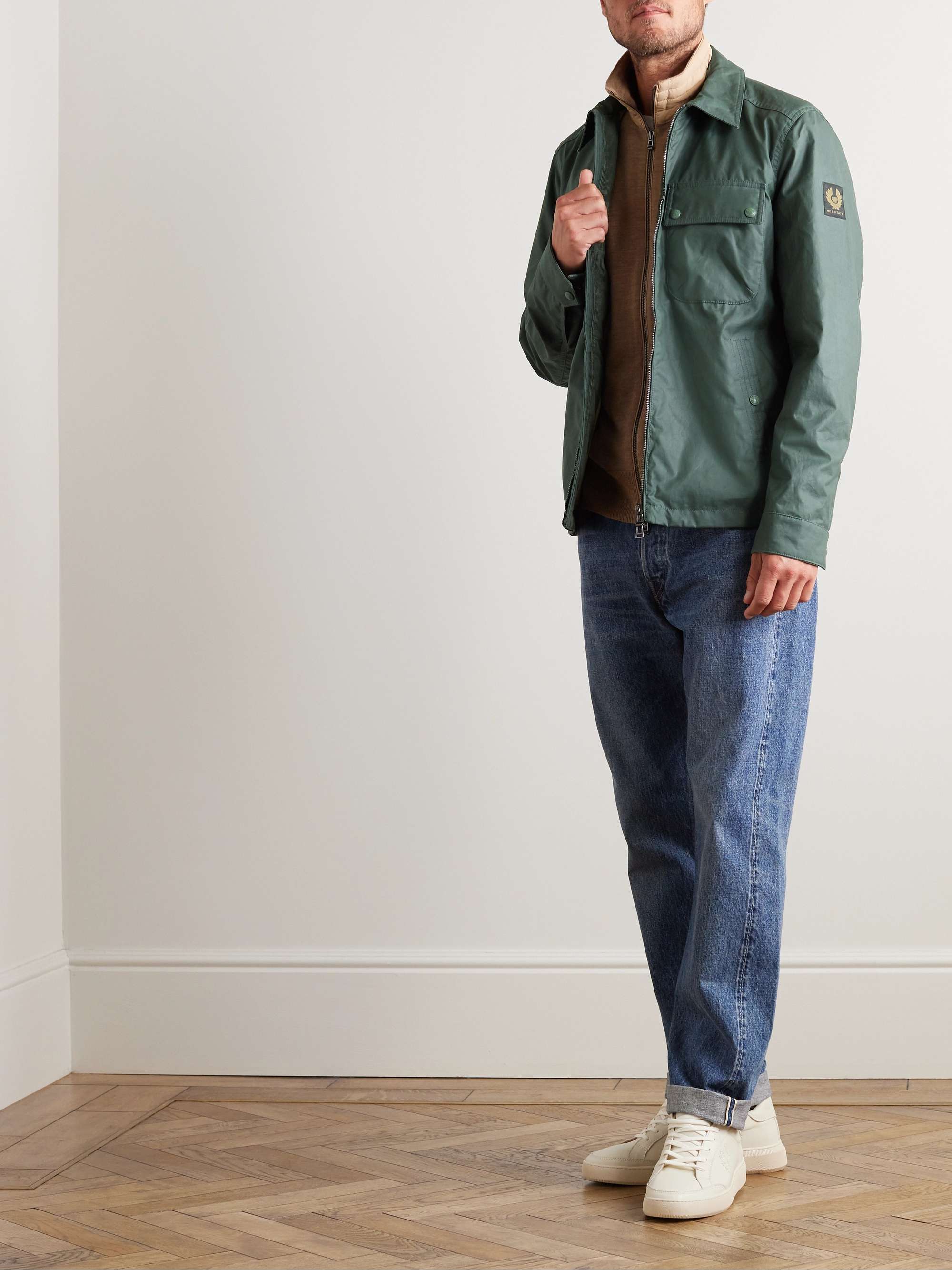 BELSTAFF Tour LogoAppliquéd WaxedCotton Overshirt for Men MR PORTER