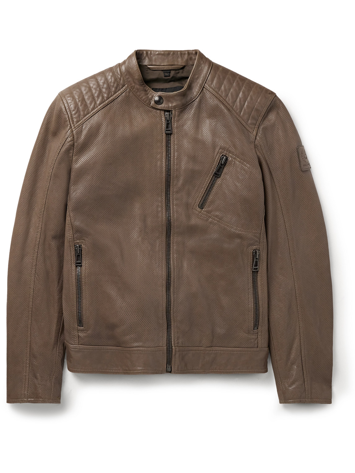 V Racer Air Perforated Leather Jacket