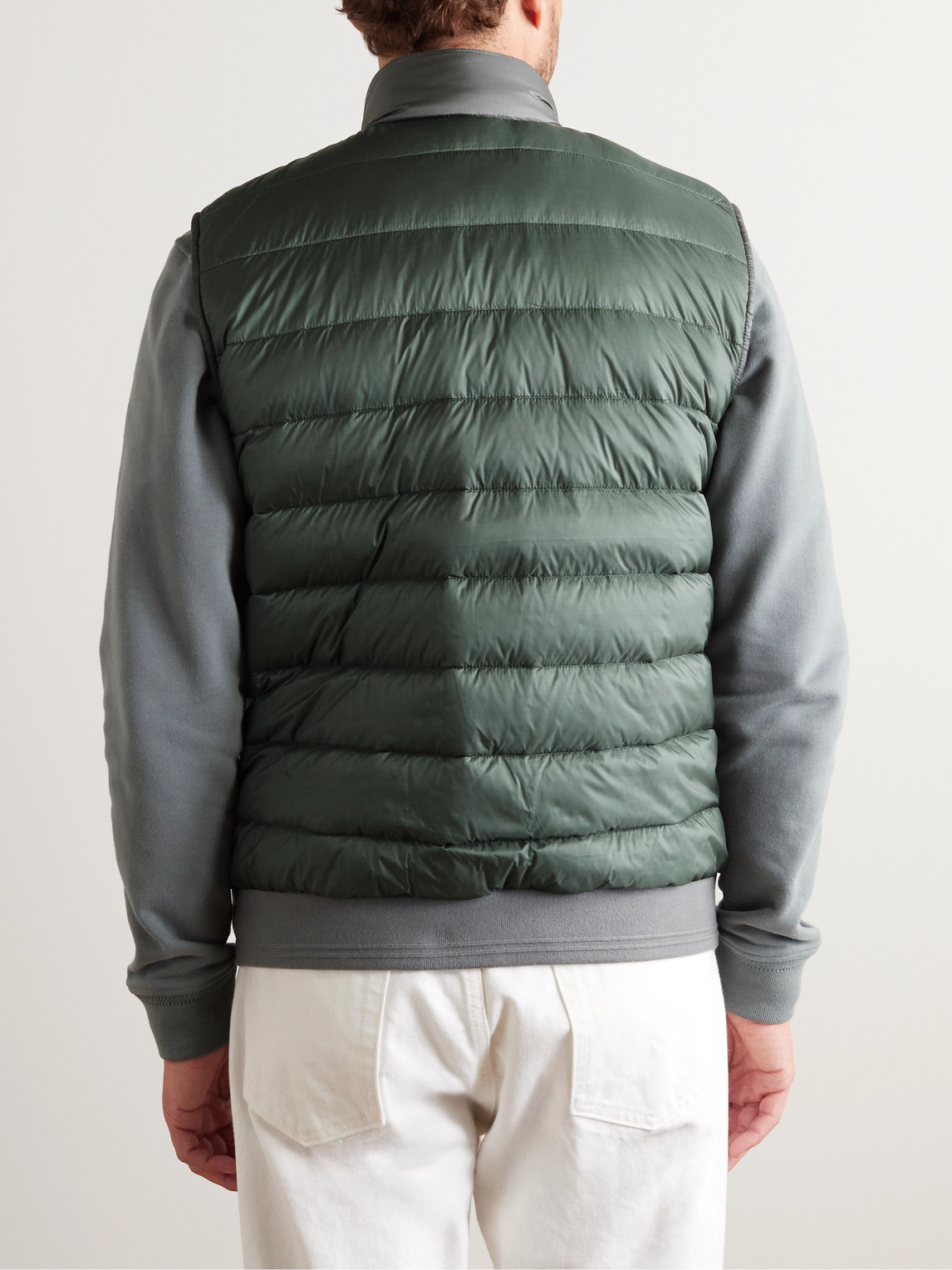 Shop Belstaff Circuit Logo-appliquéd Quilted Shell Down Gilet In Green