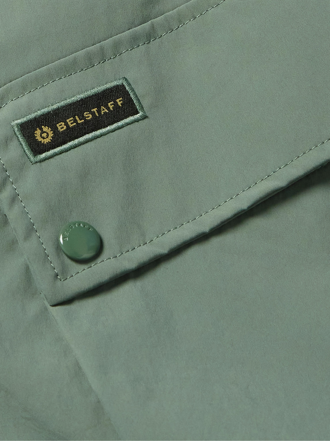 Shop Belstaff Castmaster Shell Cargo Trousers In Green