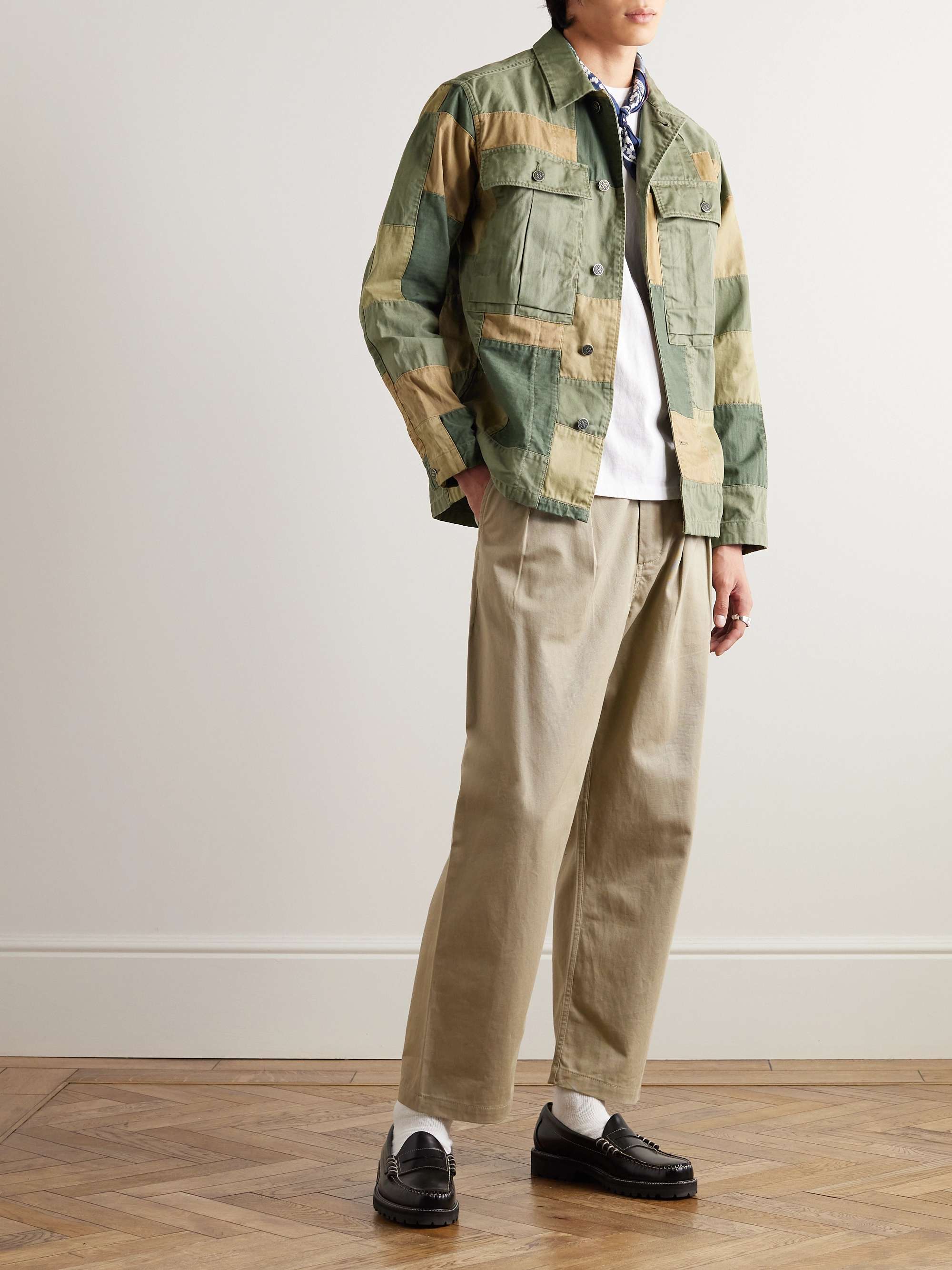 Jenkins distressed cotton canvas pants