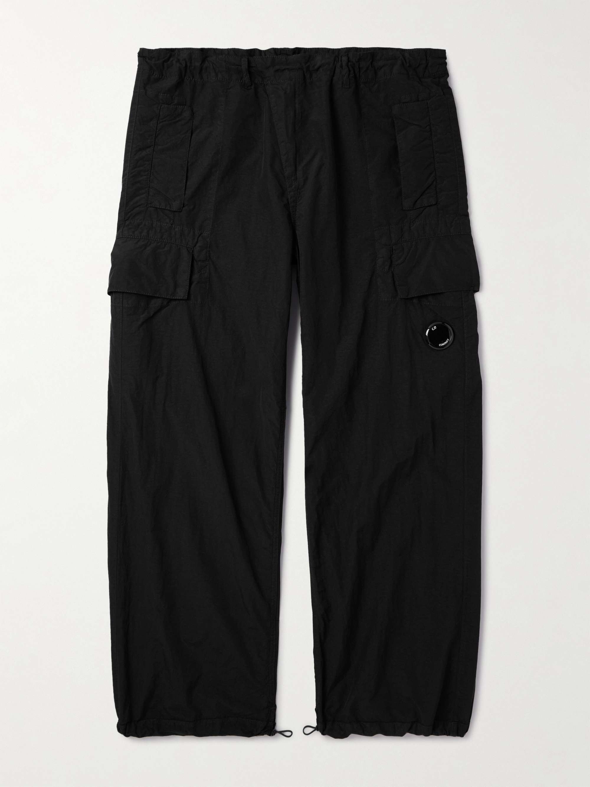 C.P. COMPANY Logo-Embroidered Bouclé-Trimmed Cotton-Jersey