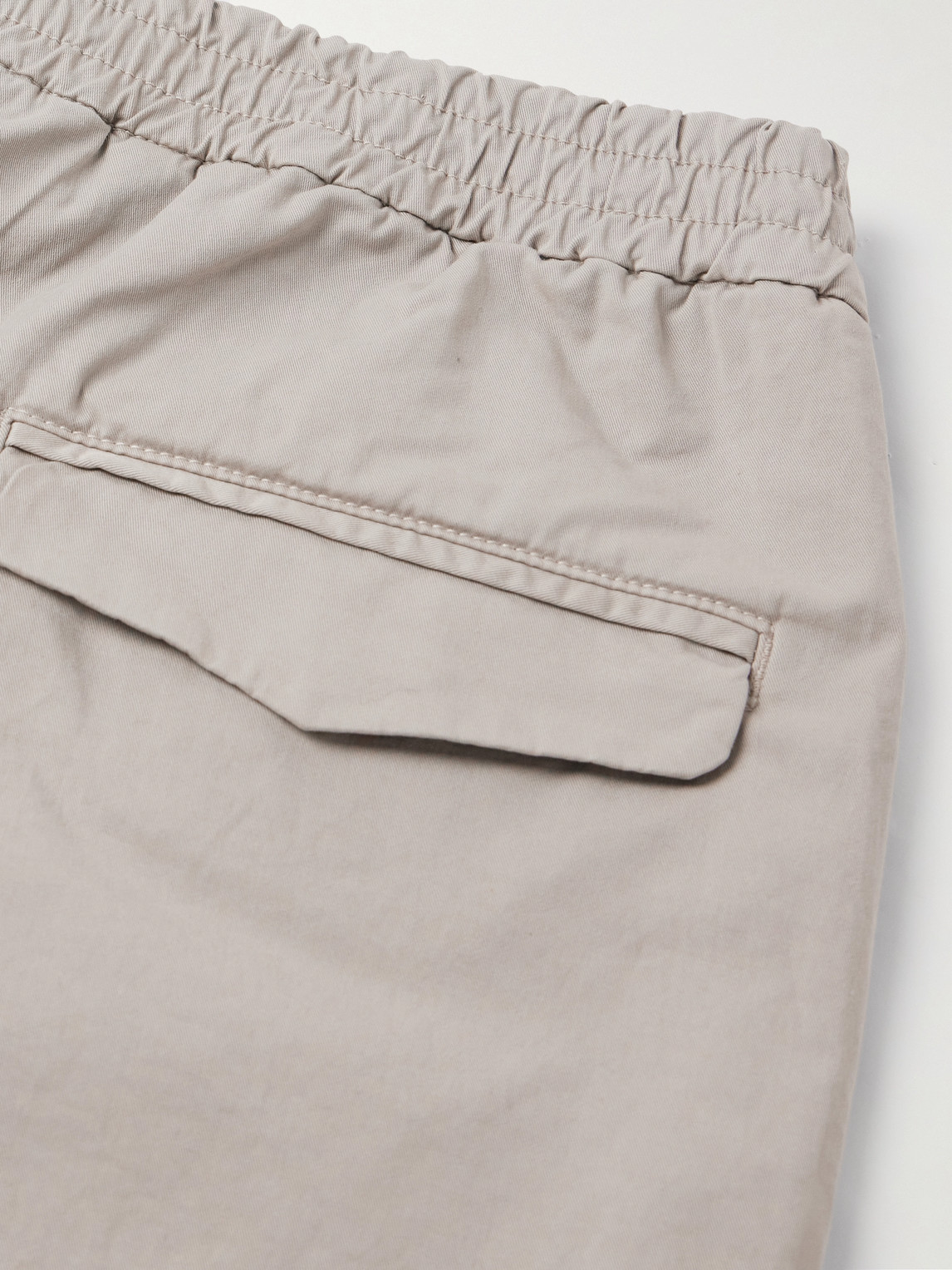 Shop Barena Venezia Tosador Straight-leg Cotton-blend Twill Trousers In Neutrals