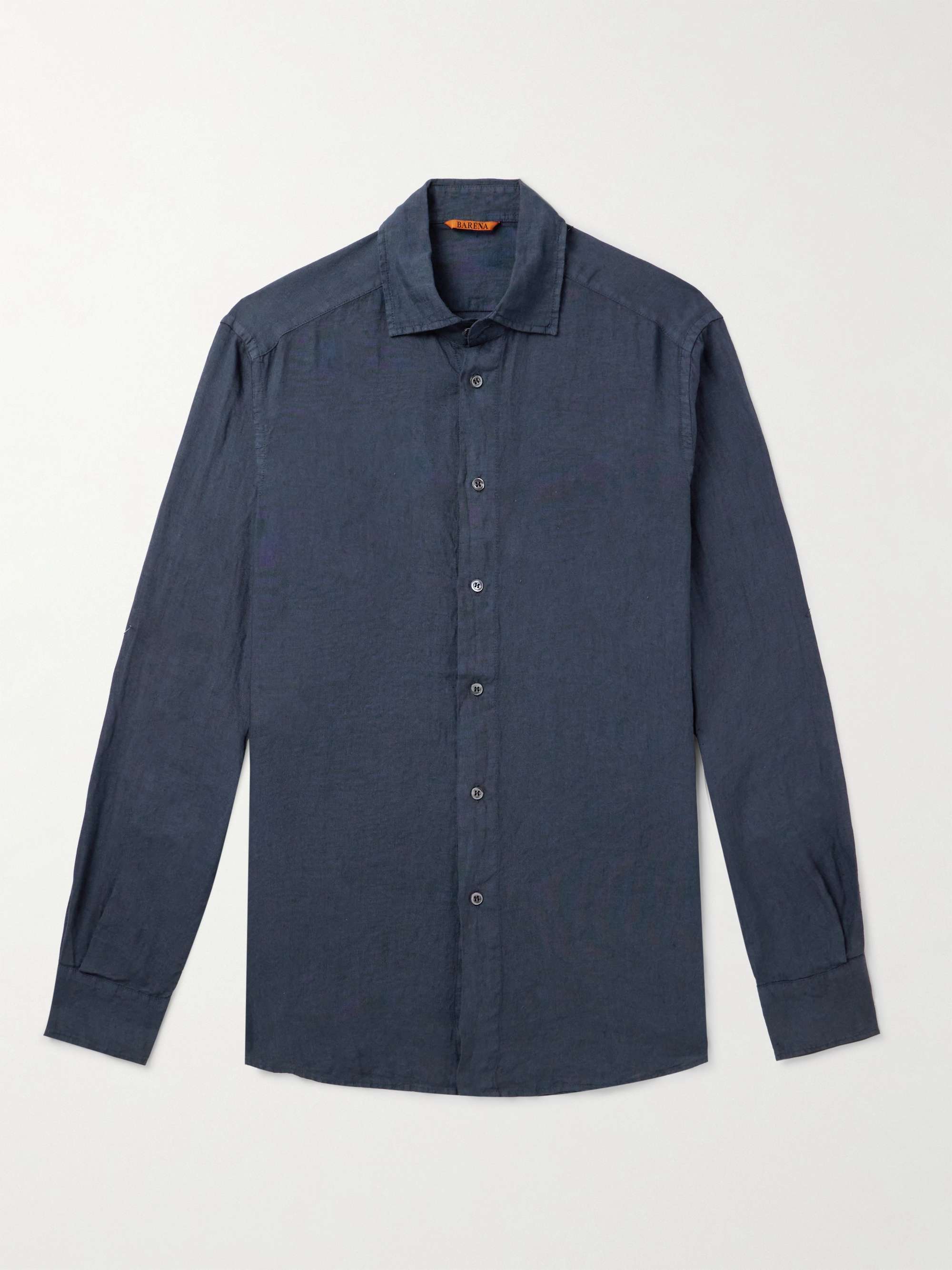 BARENA Surian Linen Shirt for Men | MR PORTER