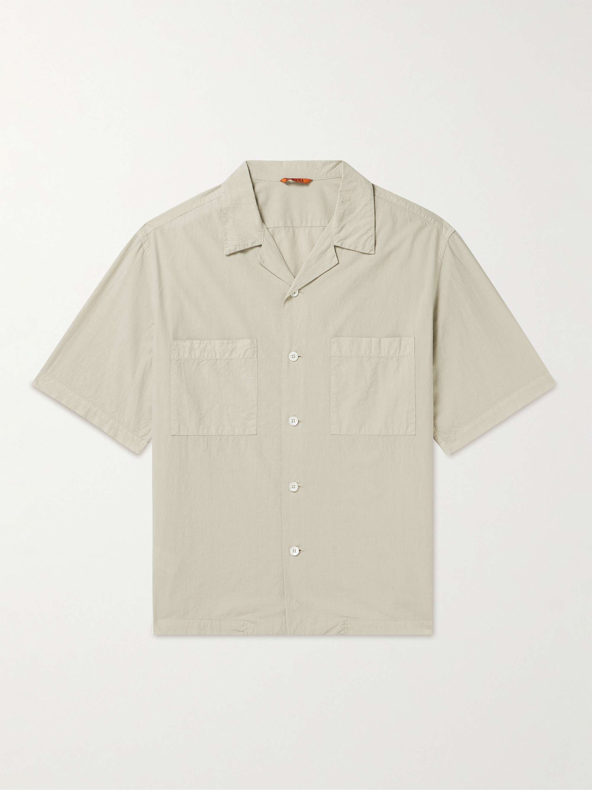 BARENA Solana Camp-Collar Cotton Shirt for Men | MR PORTER