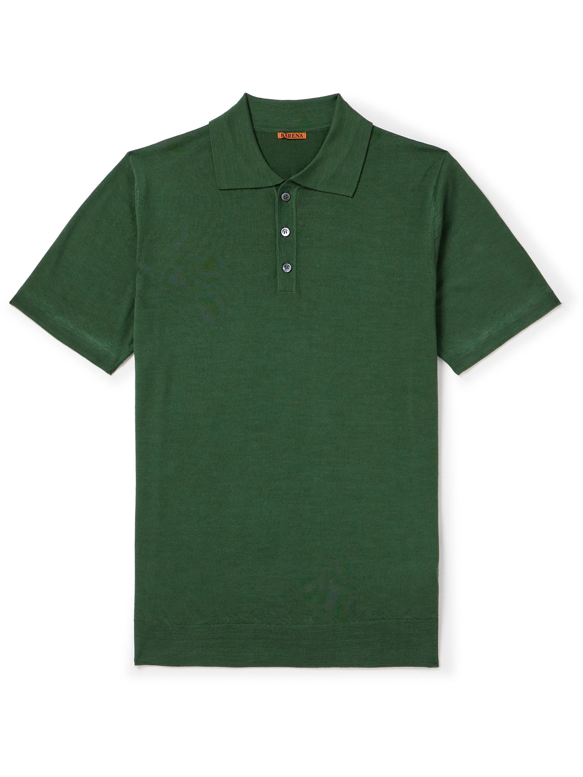 Barena Venezia Marco Merino Wool Polo Shirt In Green
