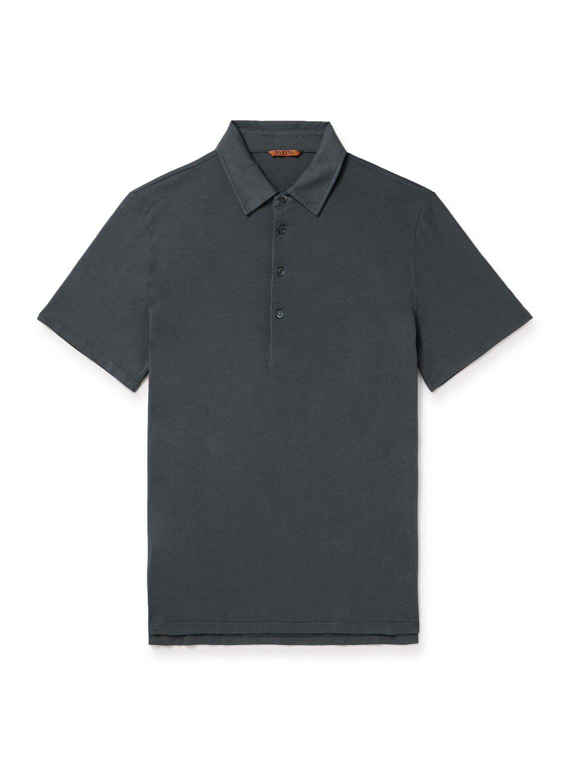 Barena Venezia Scalmana Cotton-jersey Polo Shirt In Grey