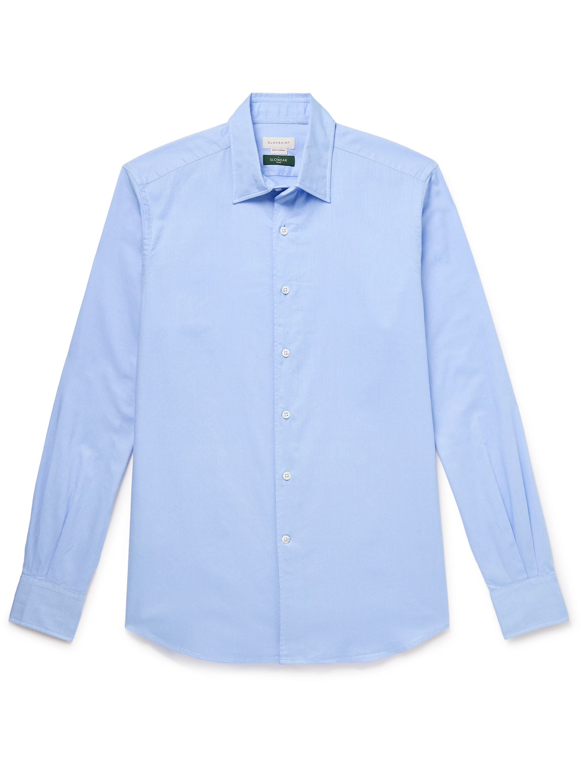 Incotex Cotton Oxford Shirt In Blue