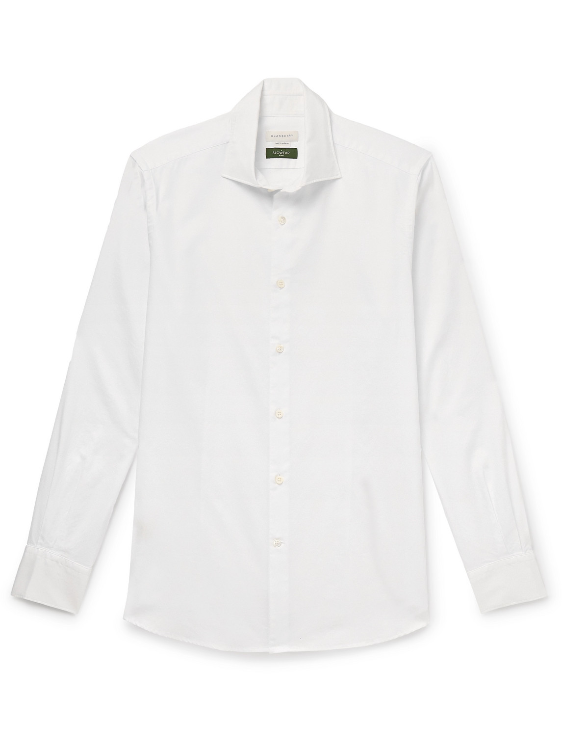 Incotex Slim-fit Cotton Oxford Shirt In White