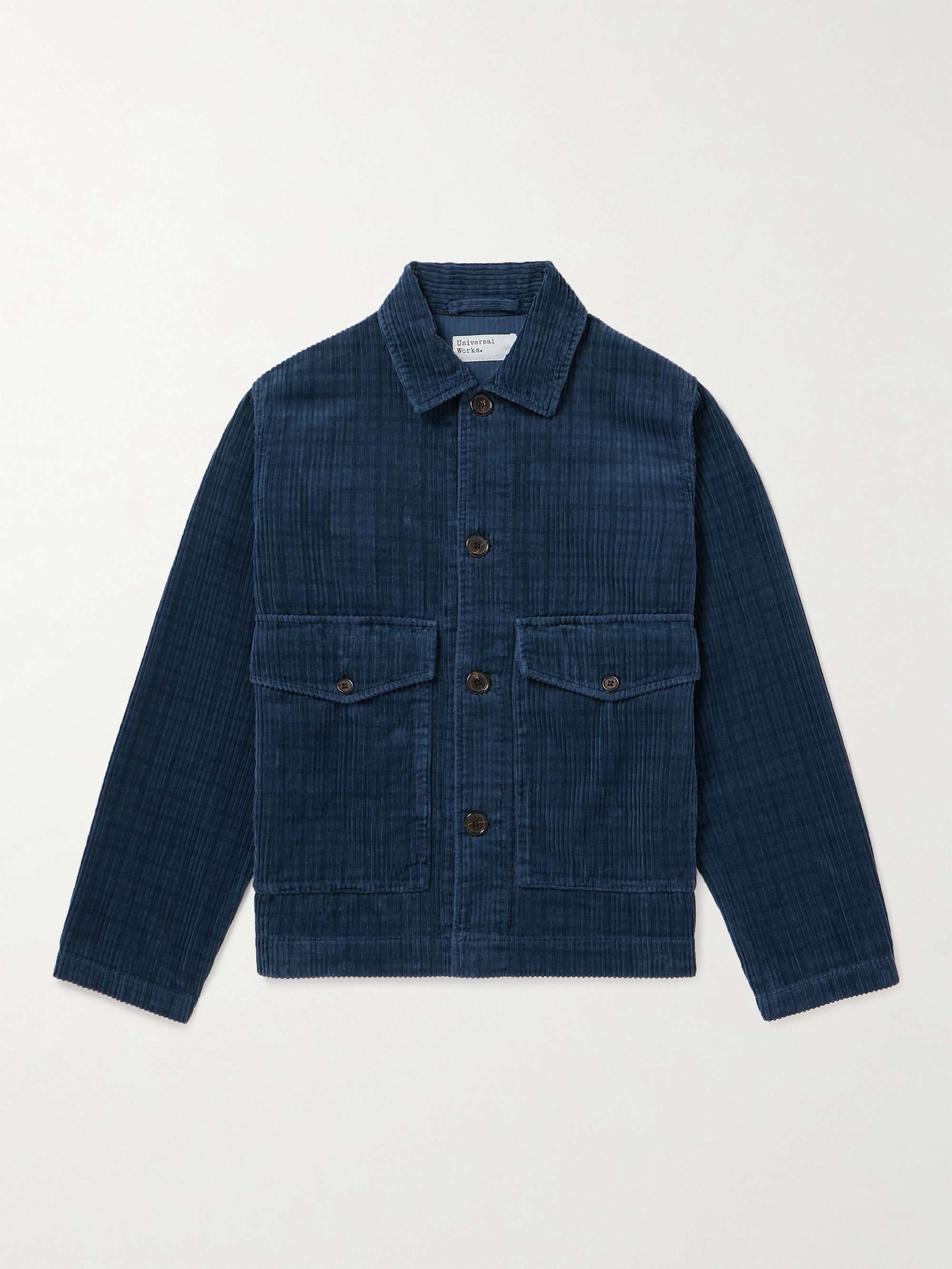 UNIVERSAL WORKS Houndstooth Cotton-Corduroy Overshirt for Men | MR PORTER