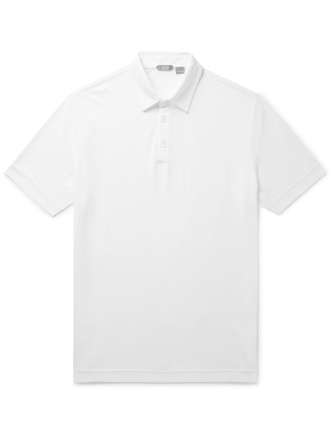Incotex Slim-fit Icecotton-jersey Polo Shirt In White