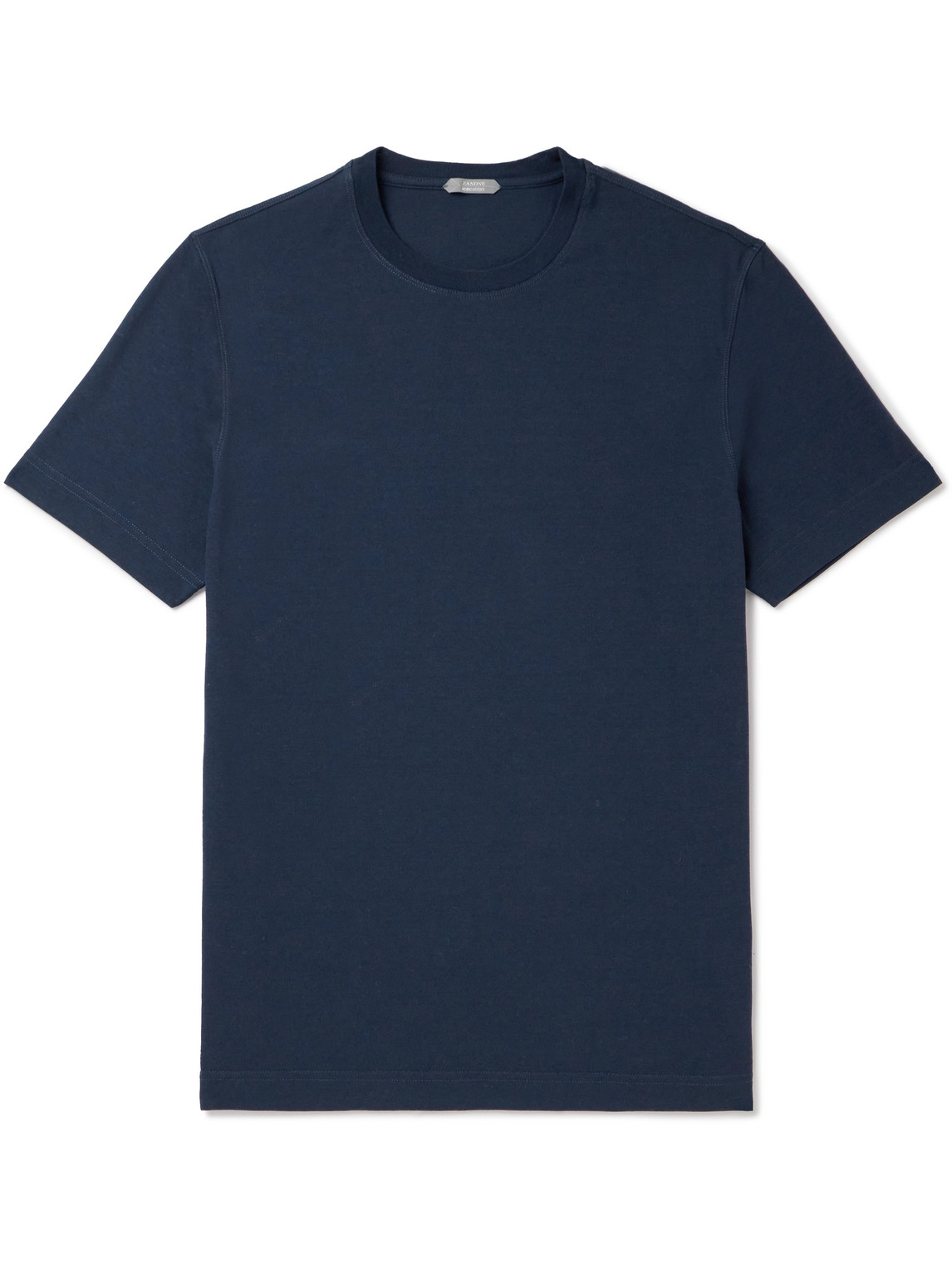 Incotex Slim-fit Icecotton-jersey T-shirt In Blue
