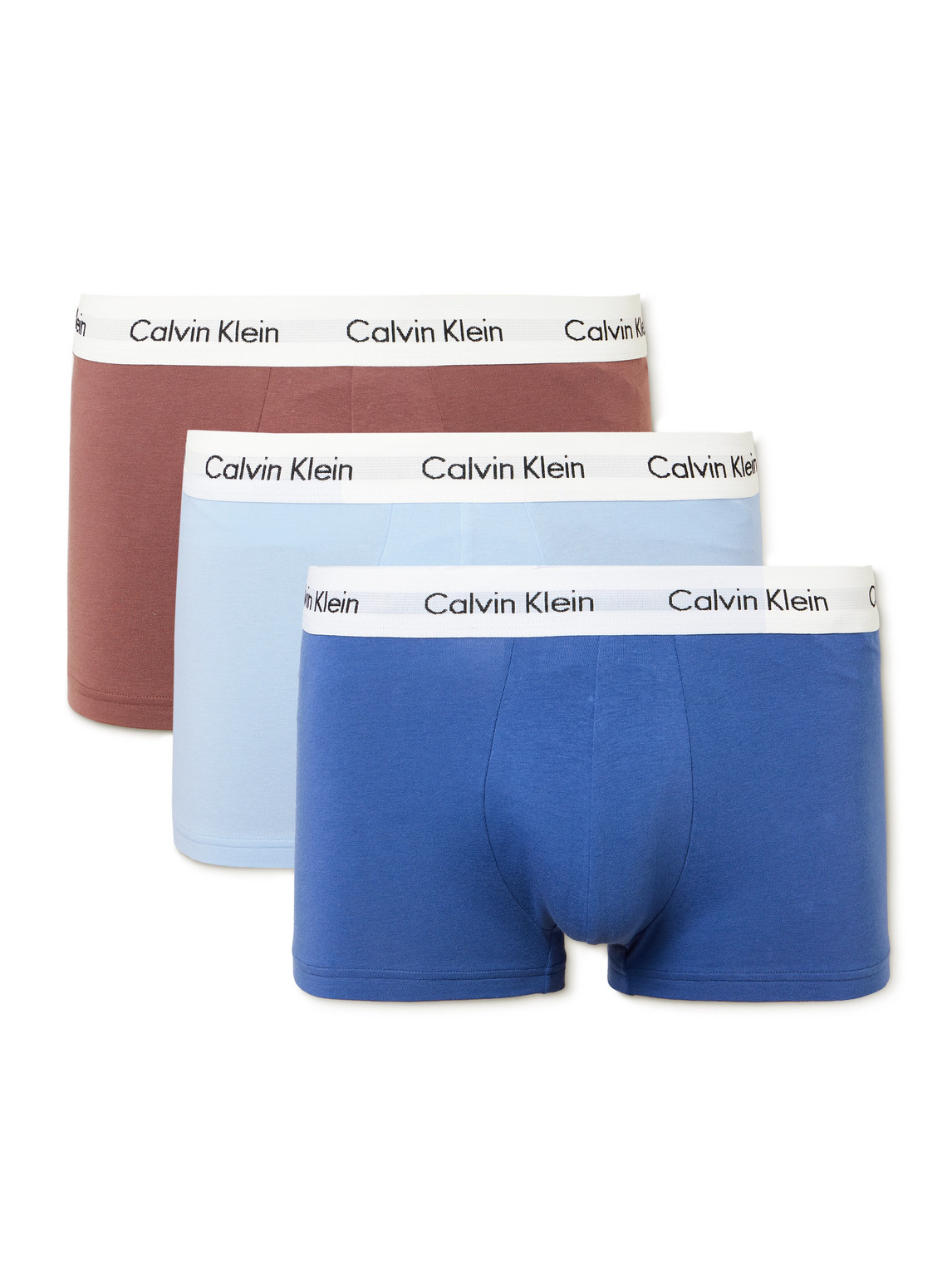Calvin Klein Underwear Three-pack Stretch-cotton Boxer Briefs In Multi