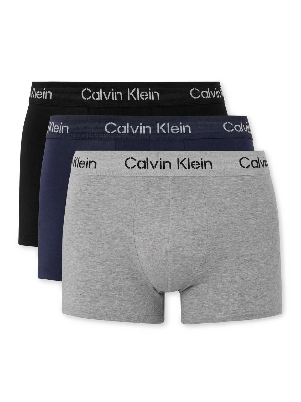 Calvin Klein Underwear Three-pack Stretch-cotton Boxer Briefs In Multi